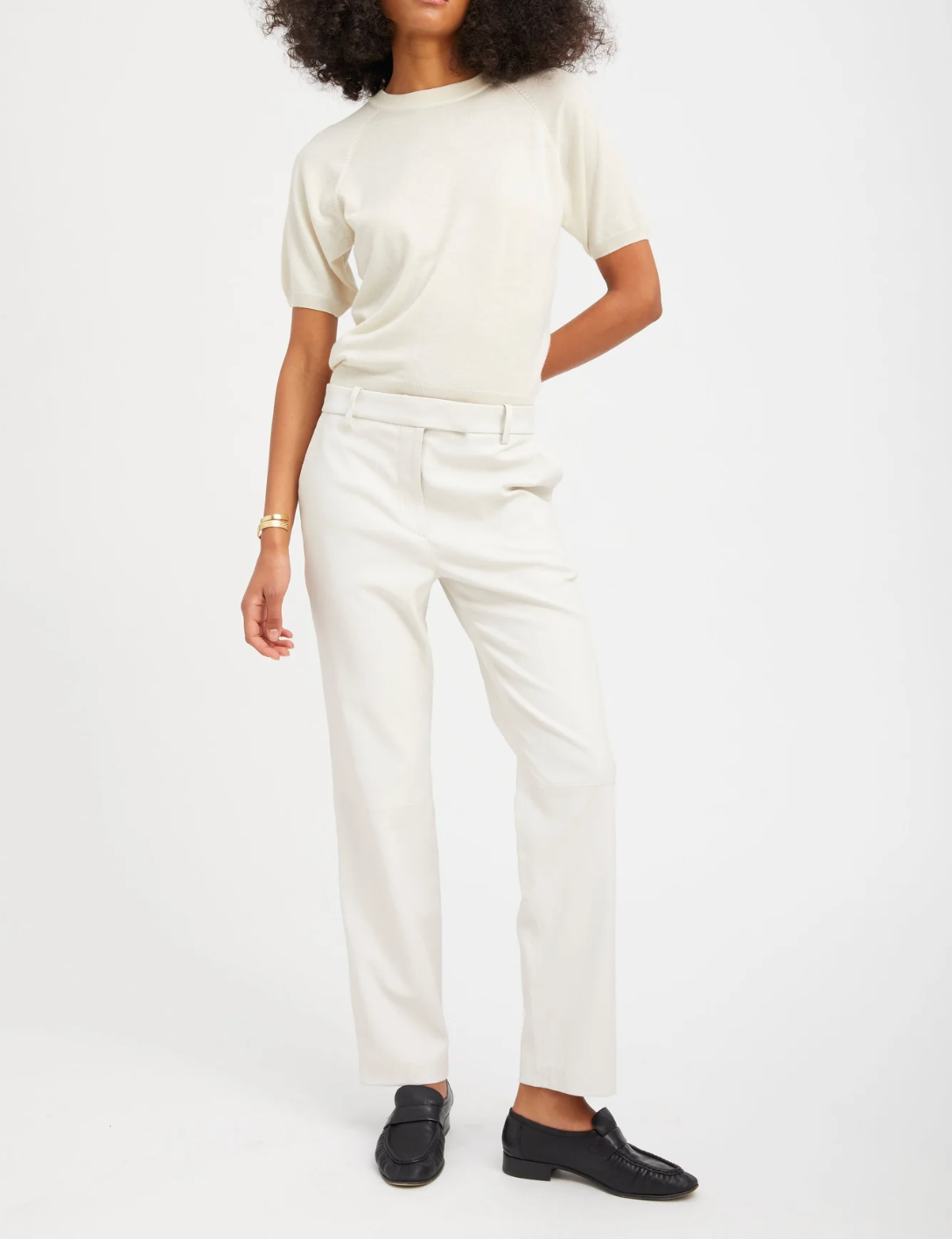 Sophia Cigarette Leggings - White