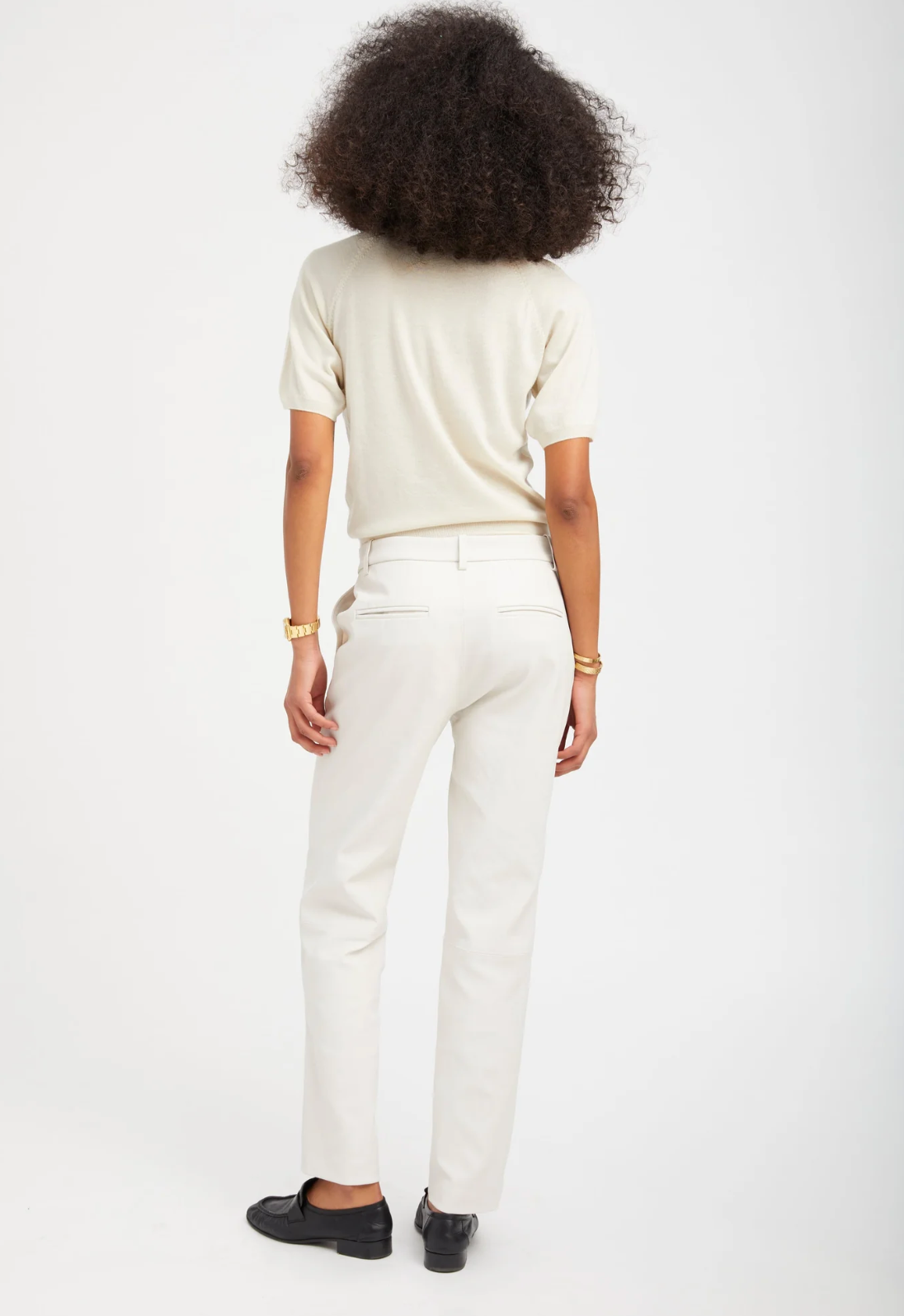 Sophia Cigarette Leggings - White