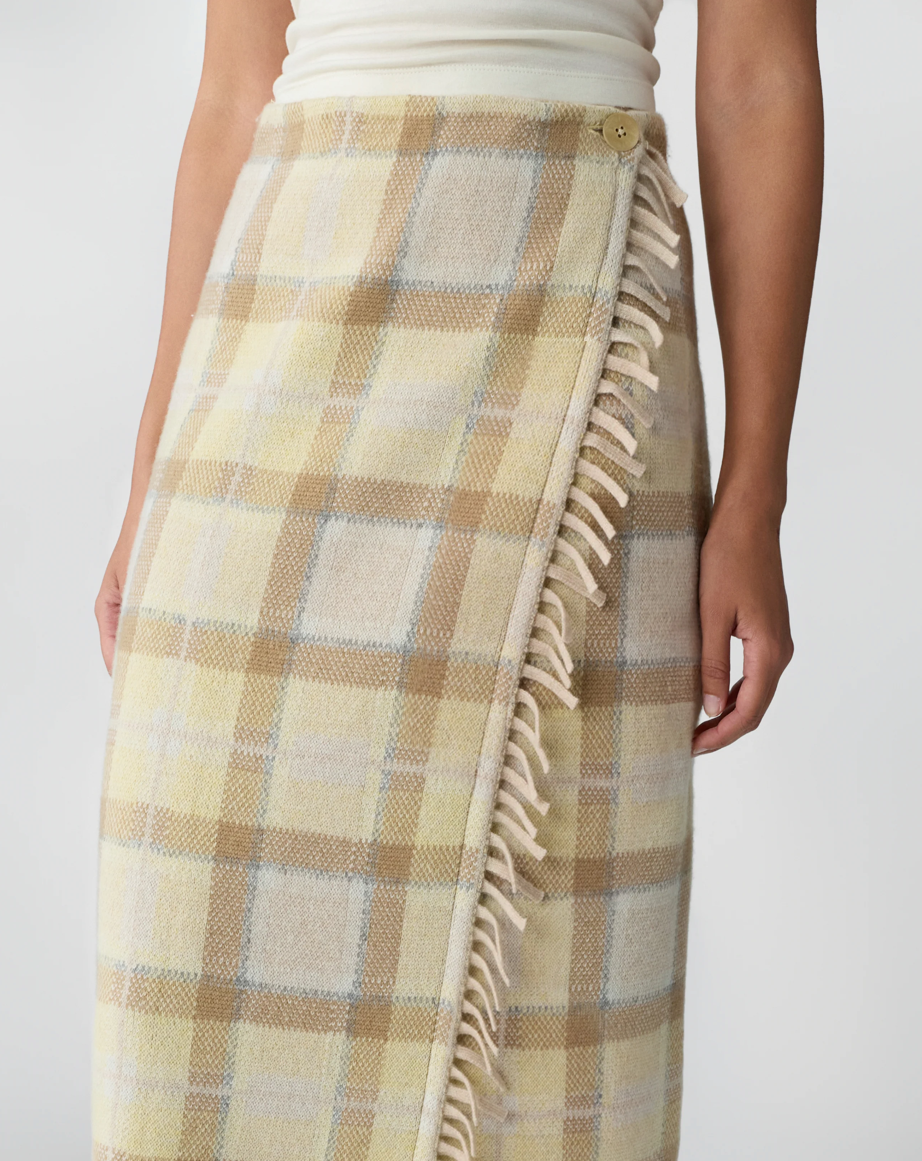 Tartan Wrap Skirt - Butter Combo