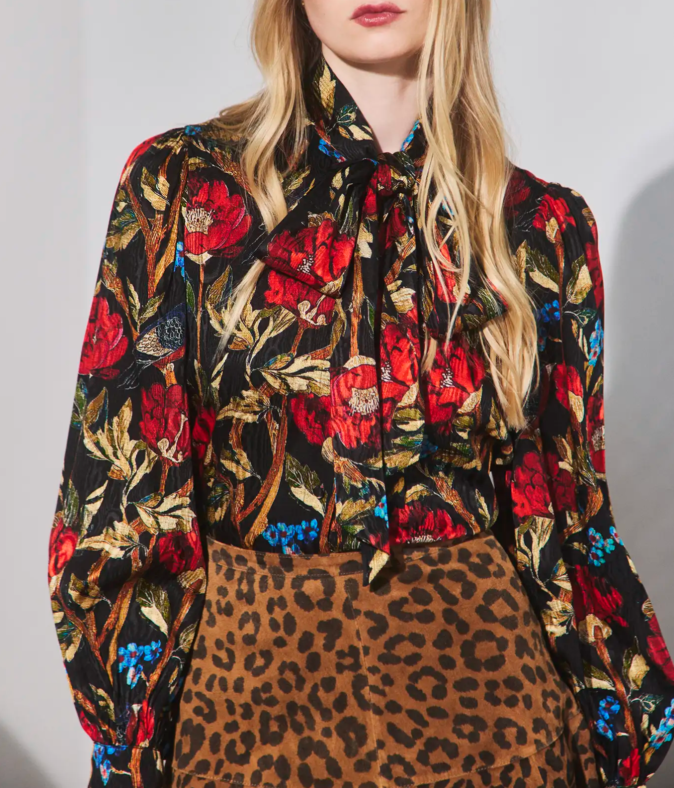 Tess Blouse - Palais Floral Onyx