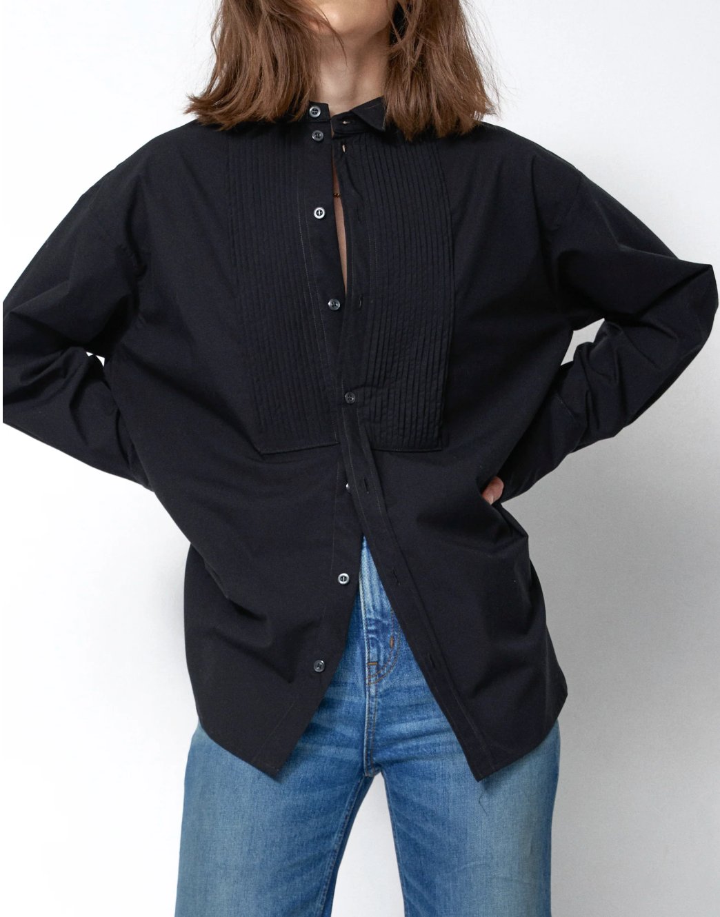 The Tuck Shirt - Black