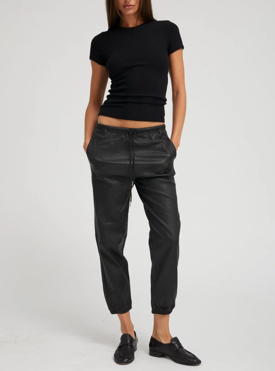 Rib Baby Tee - Black