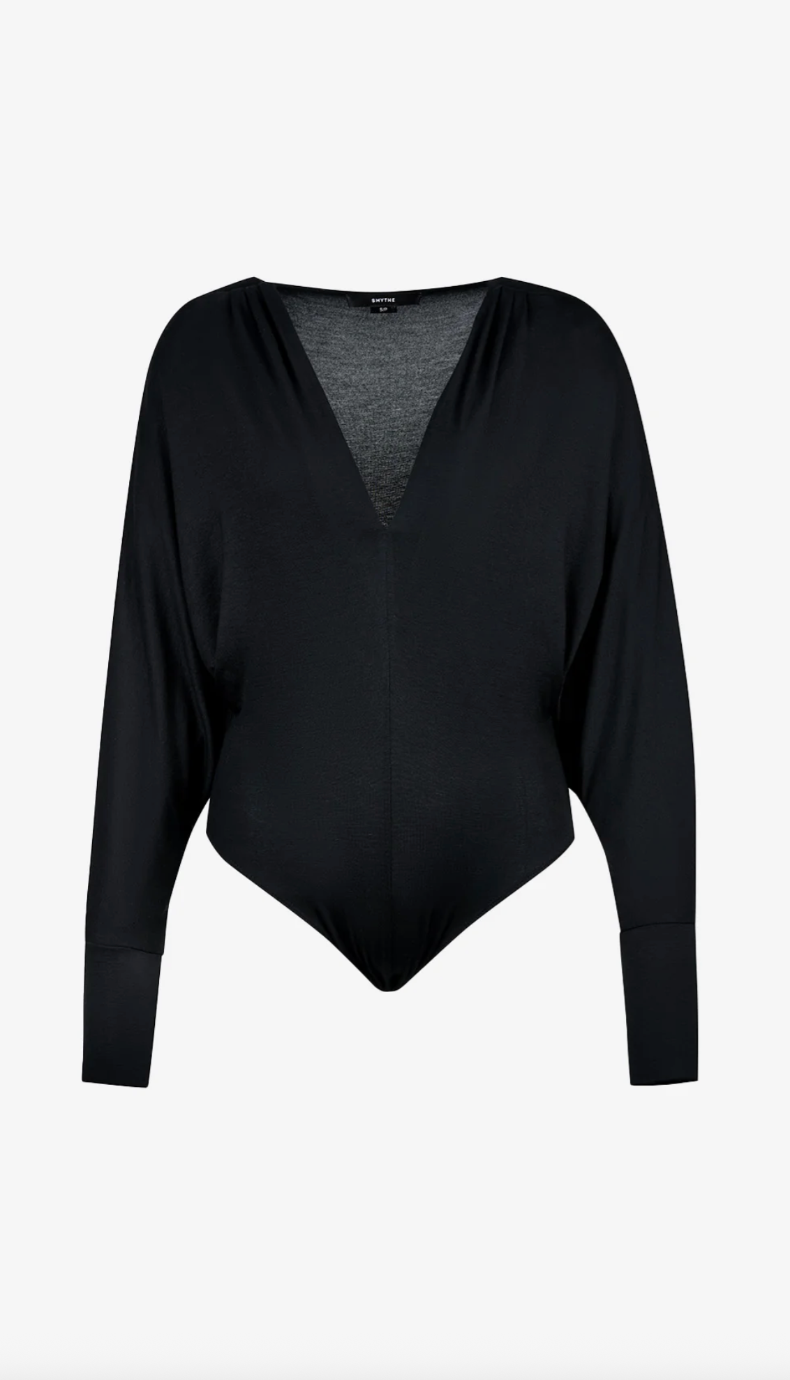 V-Neck Dolman Bodysuit - Black