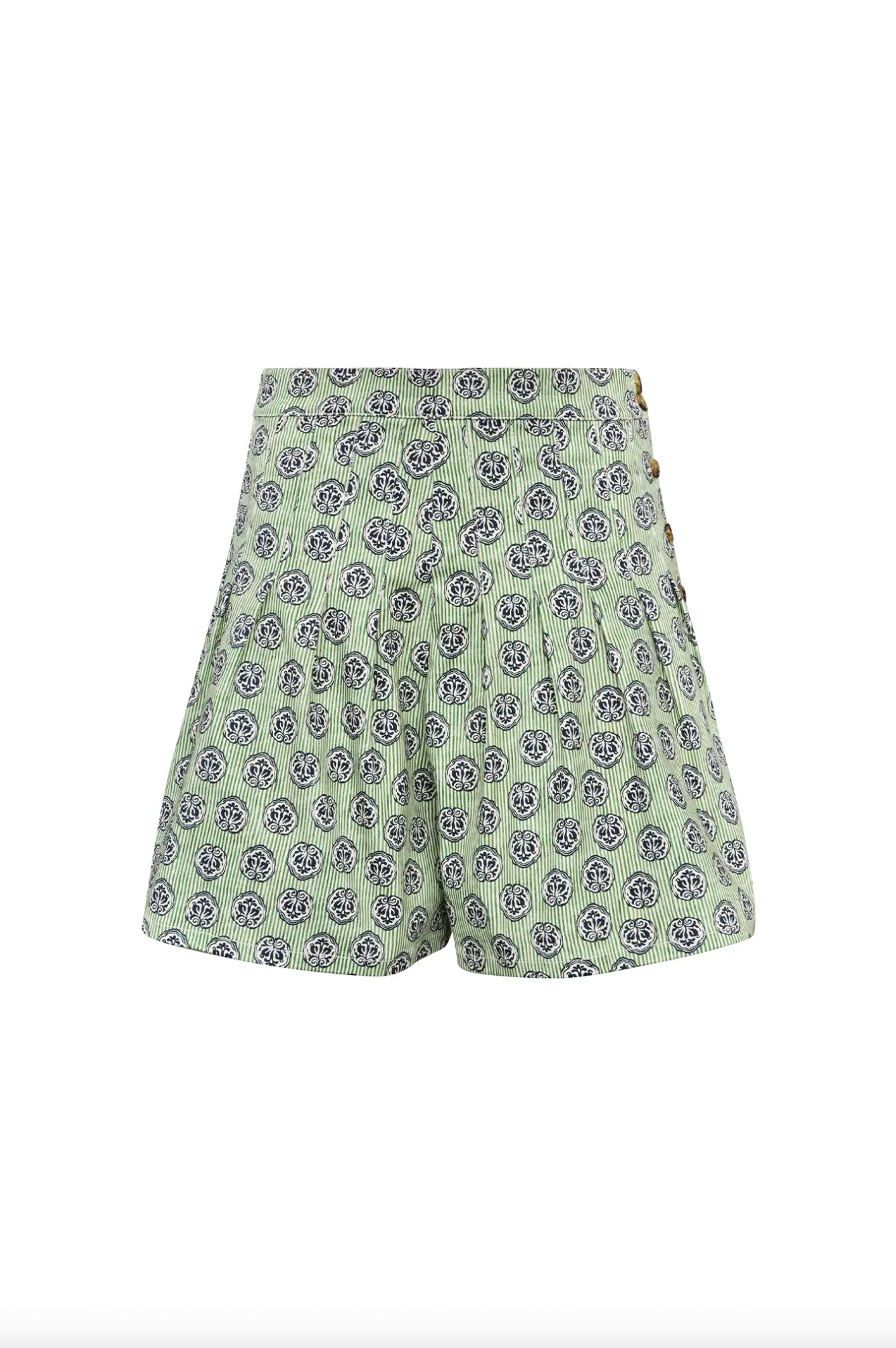 Willa Shorts - Navy Bird Block