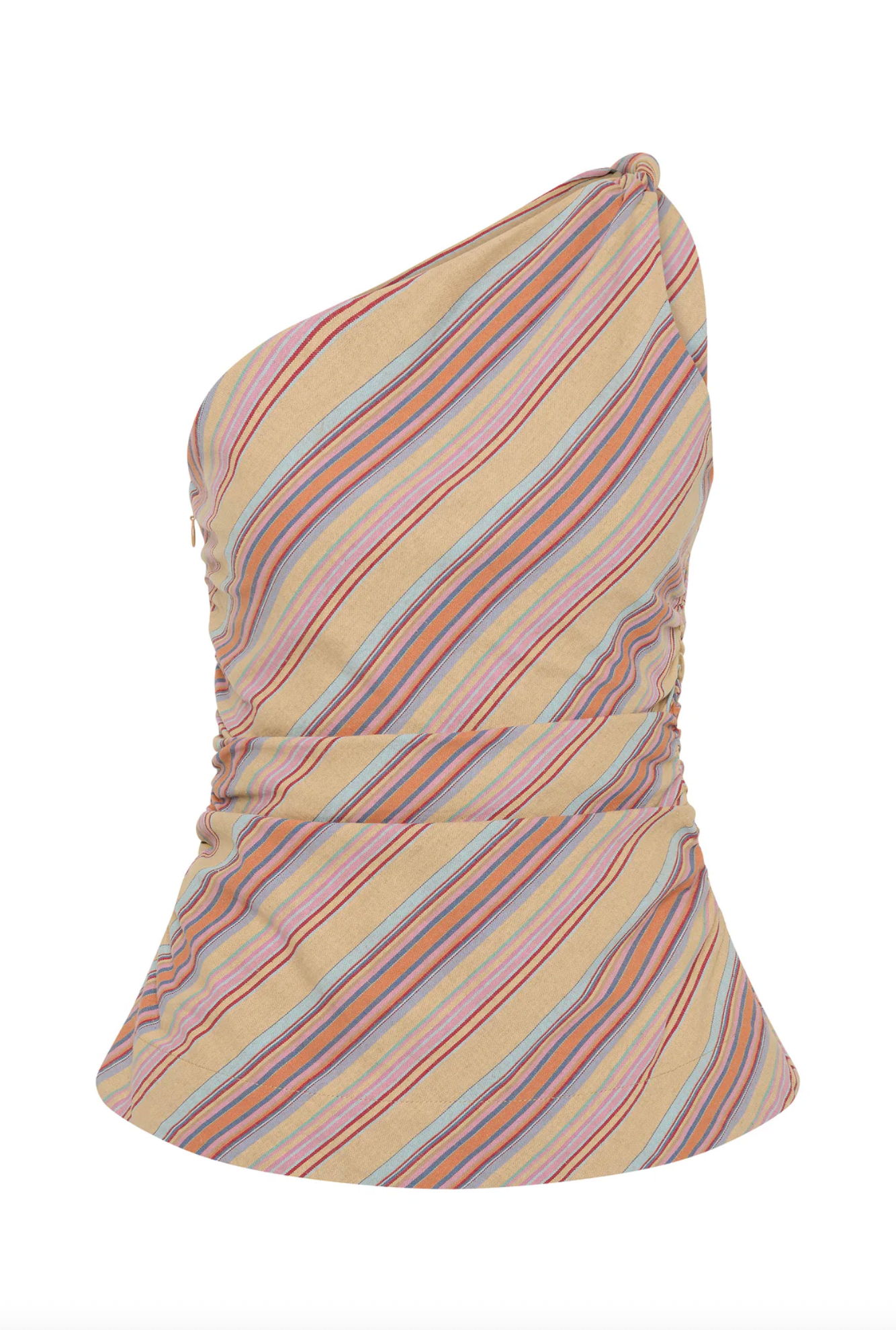 Aurora Top - Agua Stripe Mustard