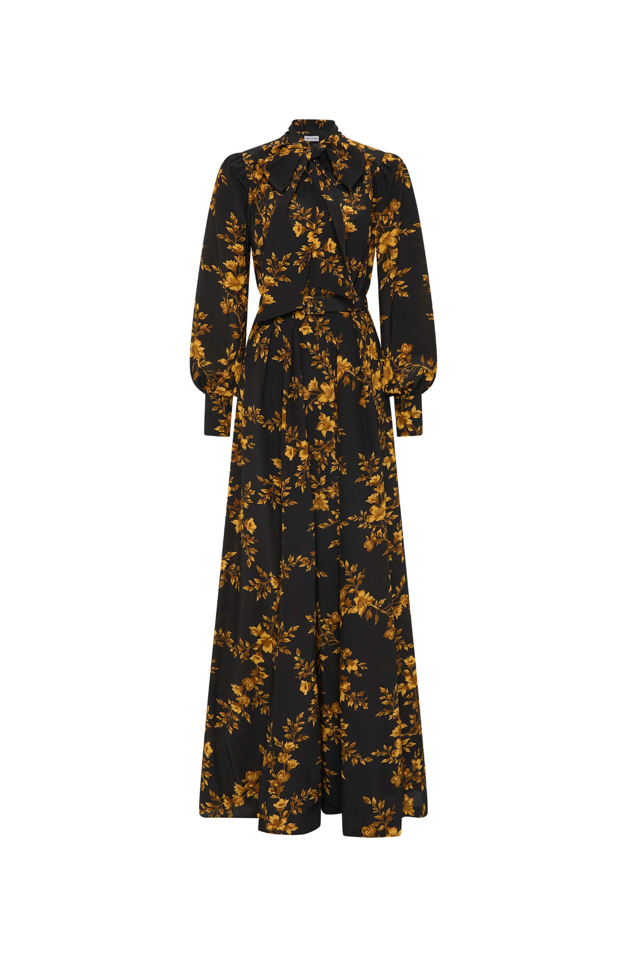 Gilded Floral Long Sleeve Maxi - Gilded Floral