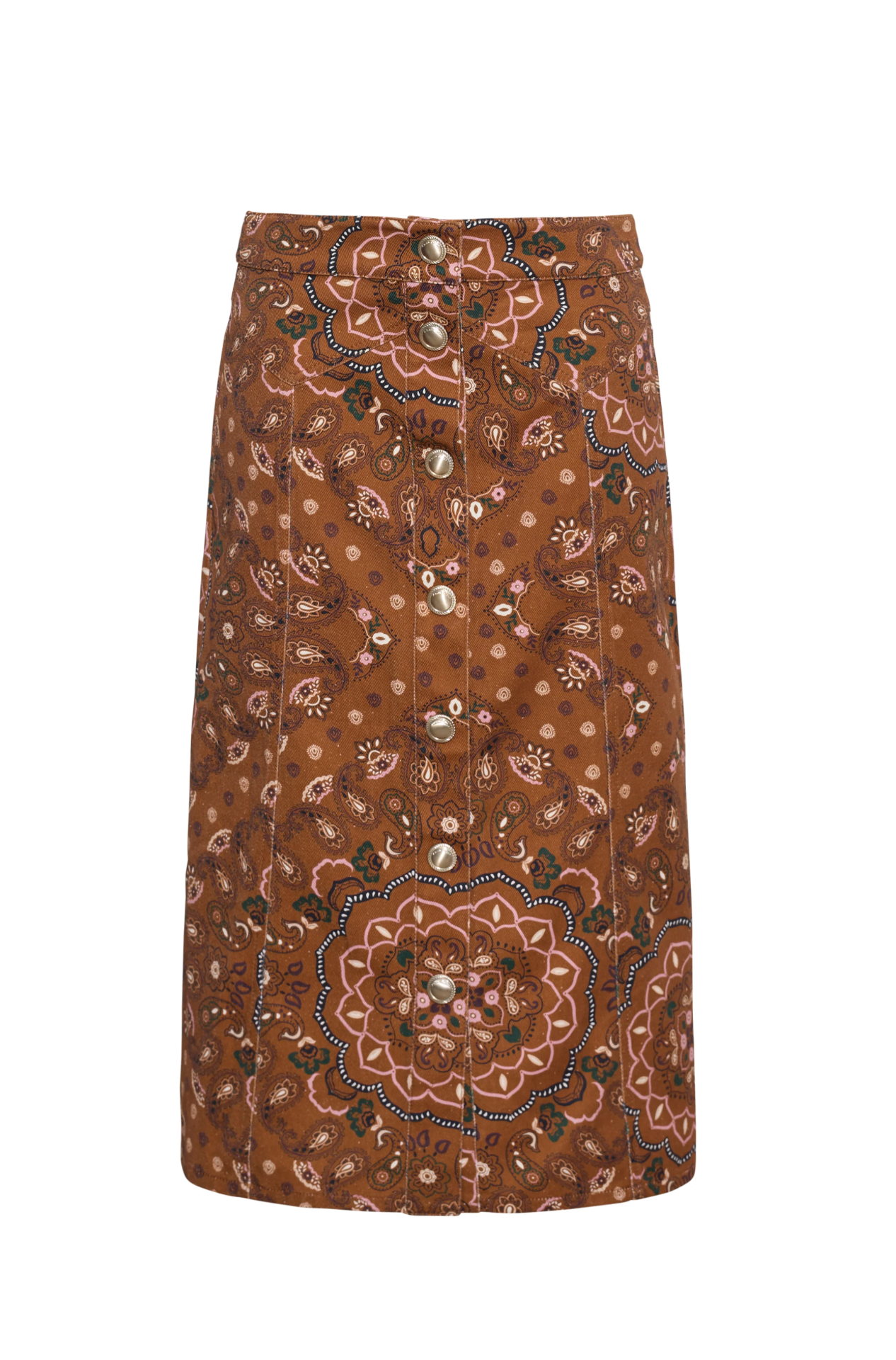Juniper Midi Skirt- Bandana Camel