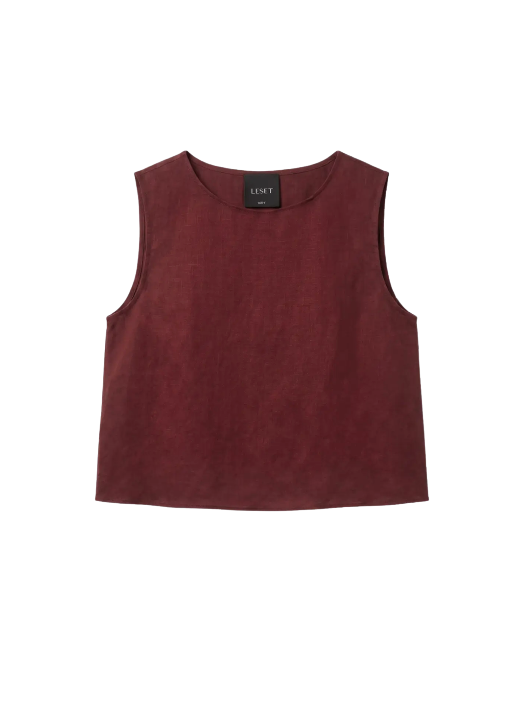 Daniel Crop Sleeveless Crew - Pinot