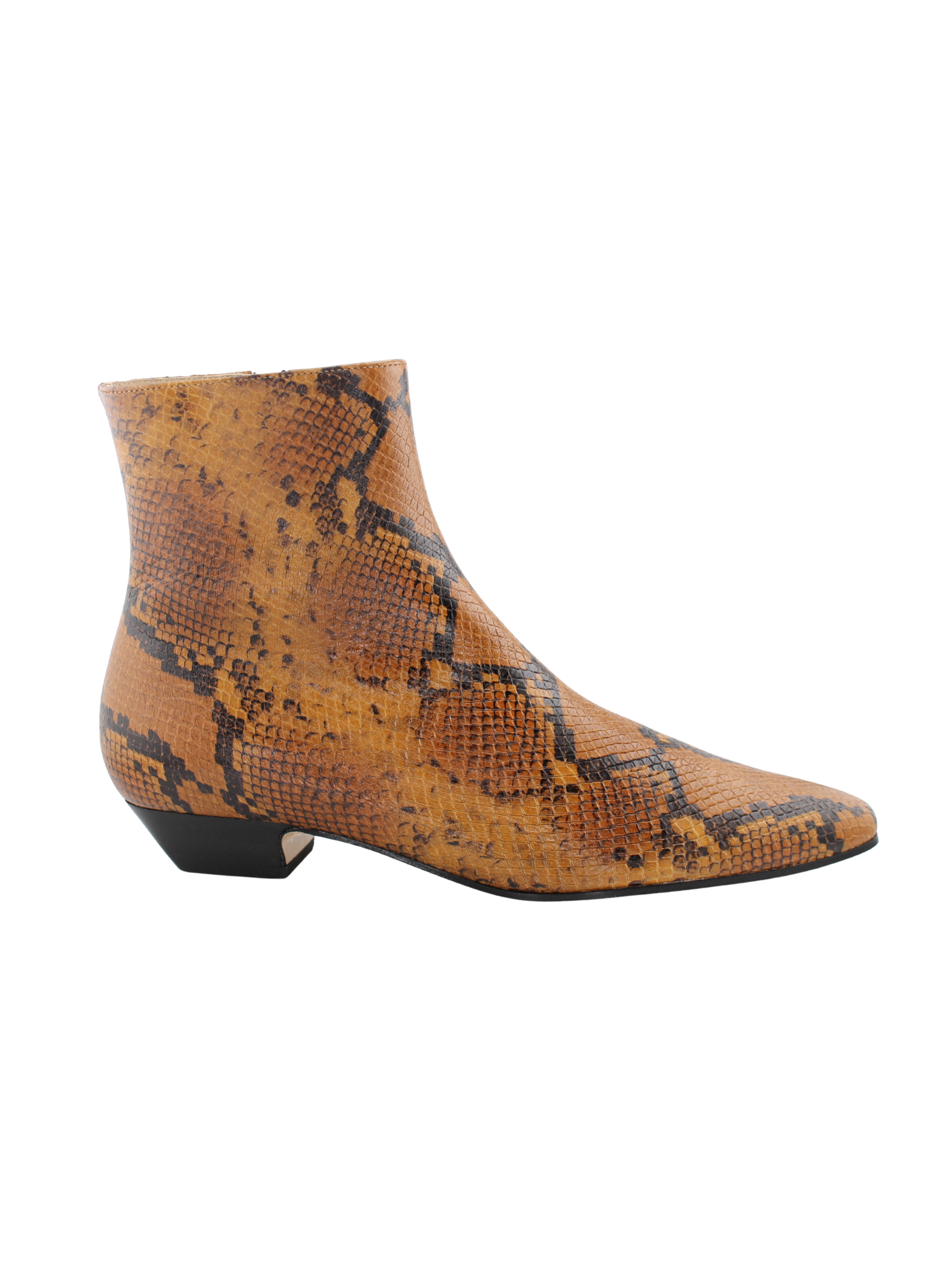 The Lennon Boot - Mustard Python