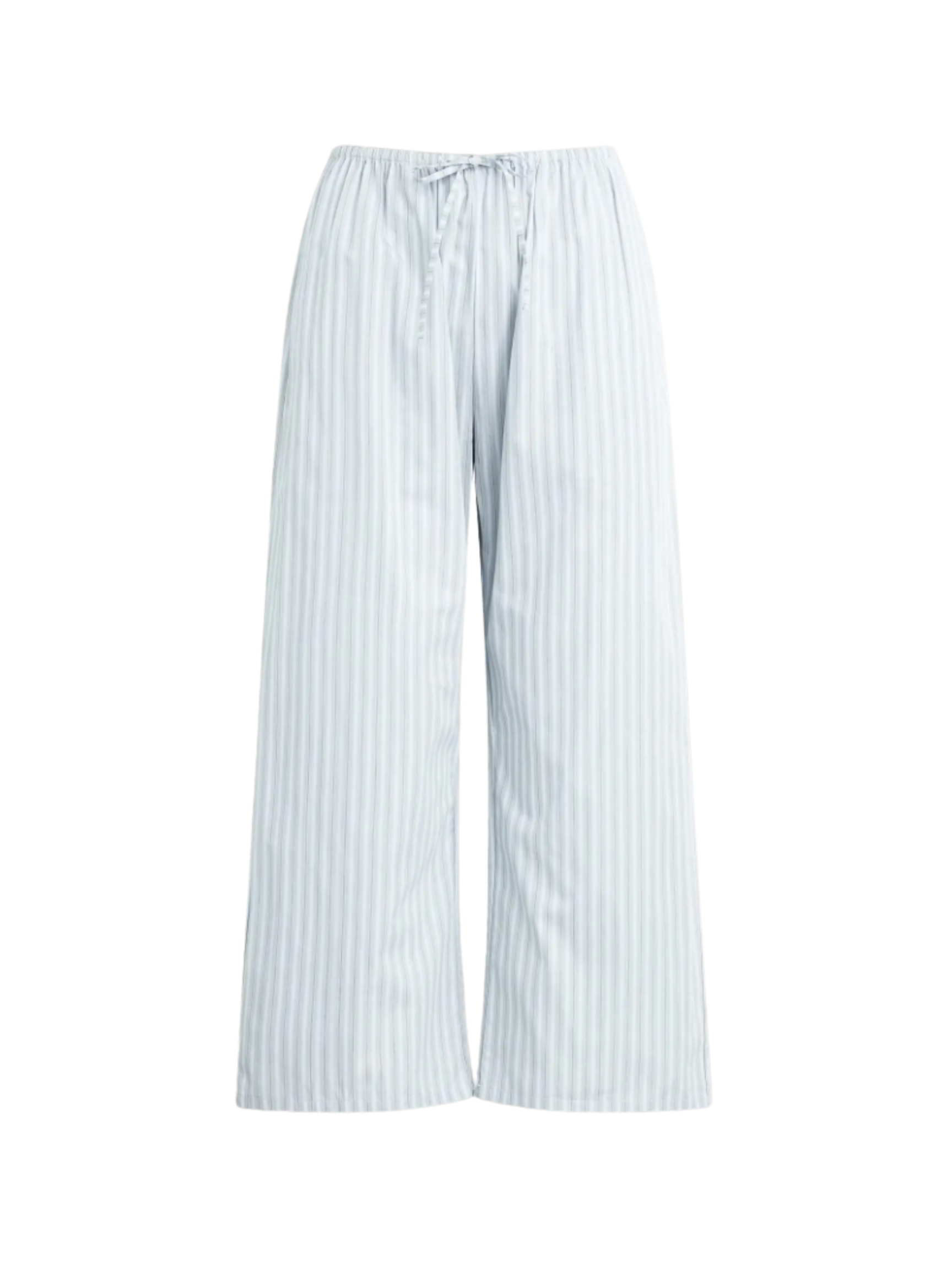 Yoshi Stripe Crop Drawstring Pant- Sterling Stripe
