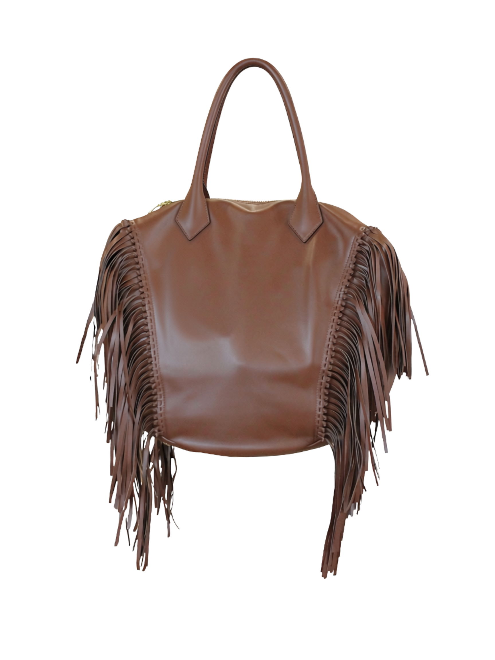 Large Howard W Side Fringe - Cognac