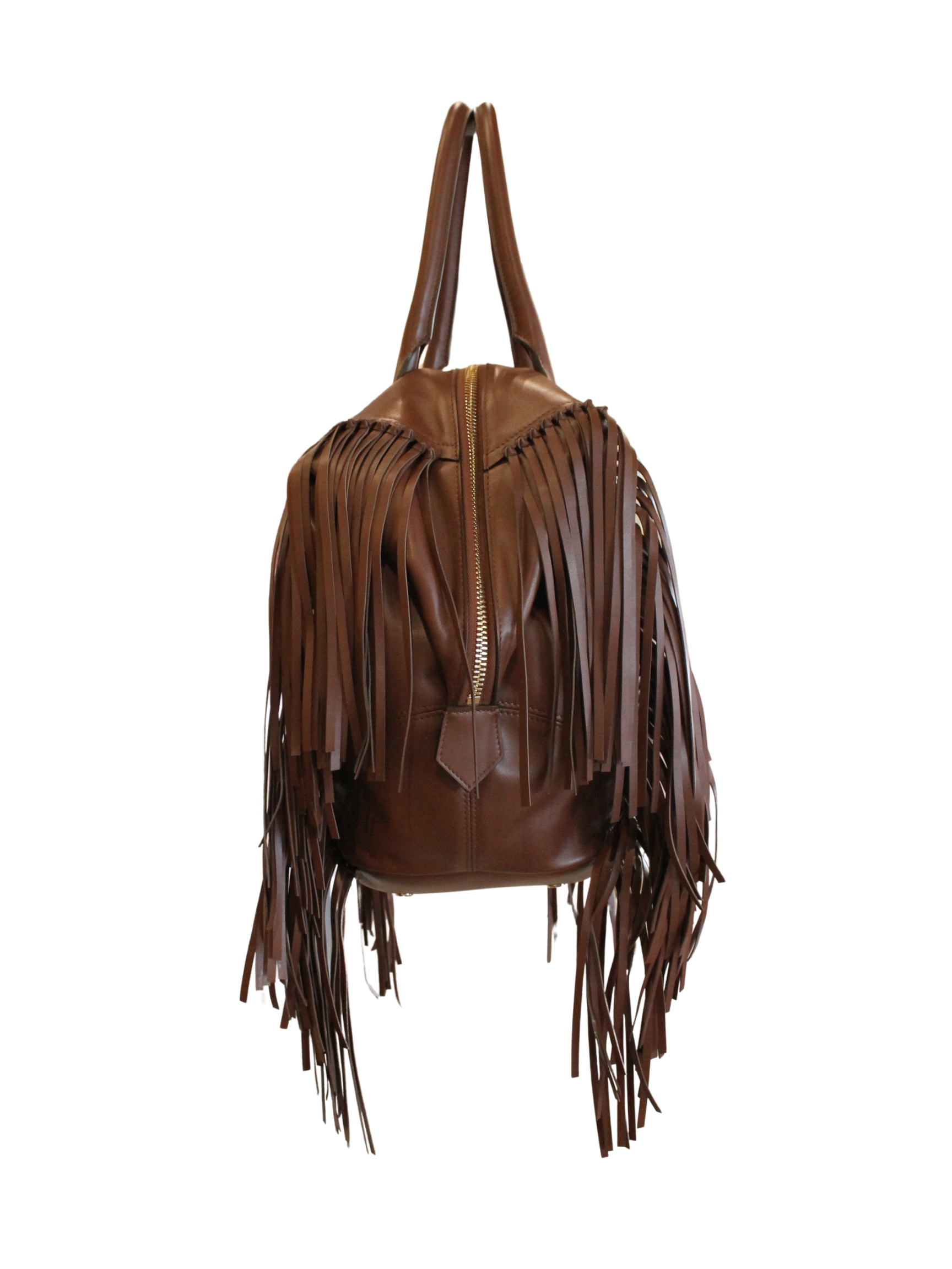 Large Howard W Side Fringe - Cognac