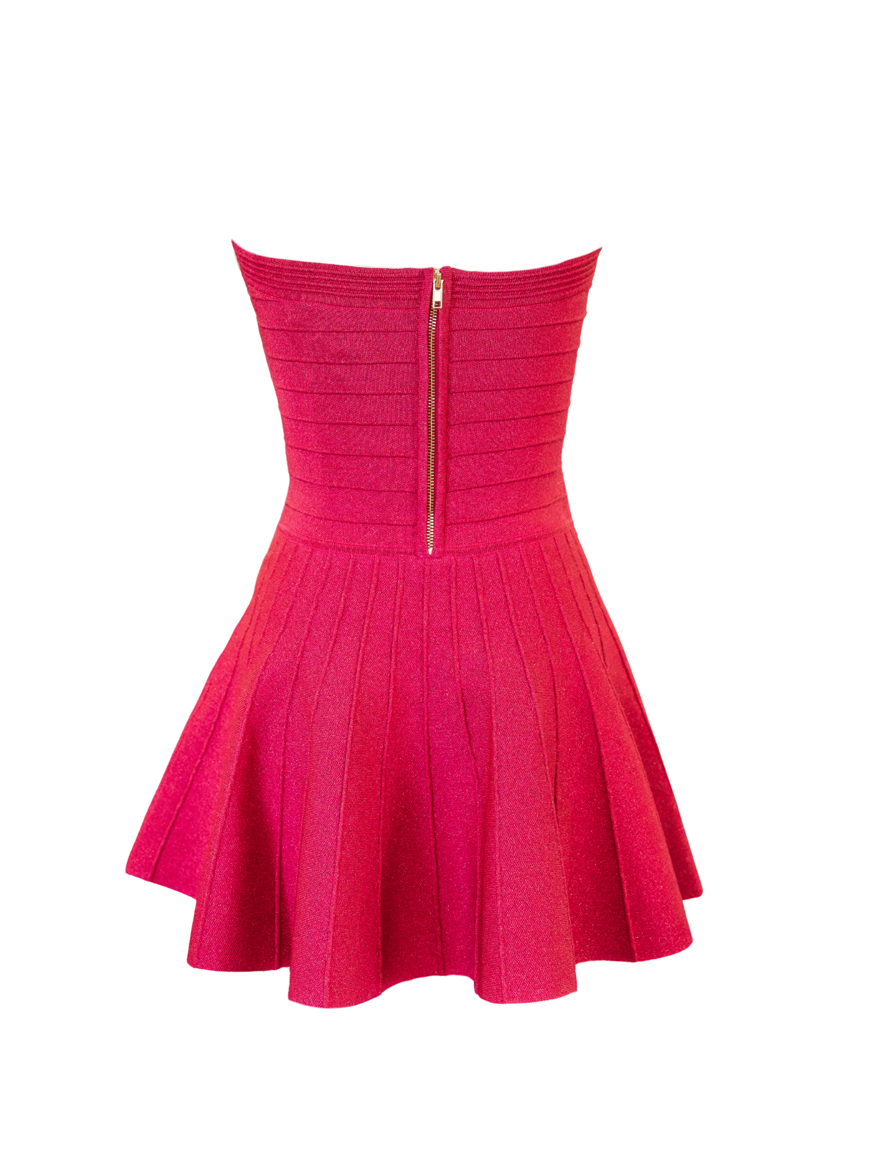 Persephone Knit Dress - Metallic Pitaya