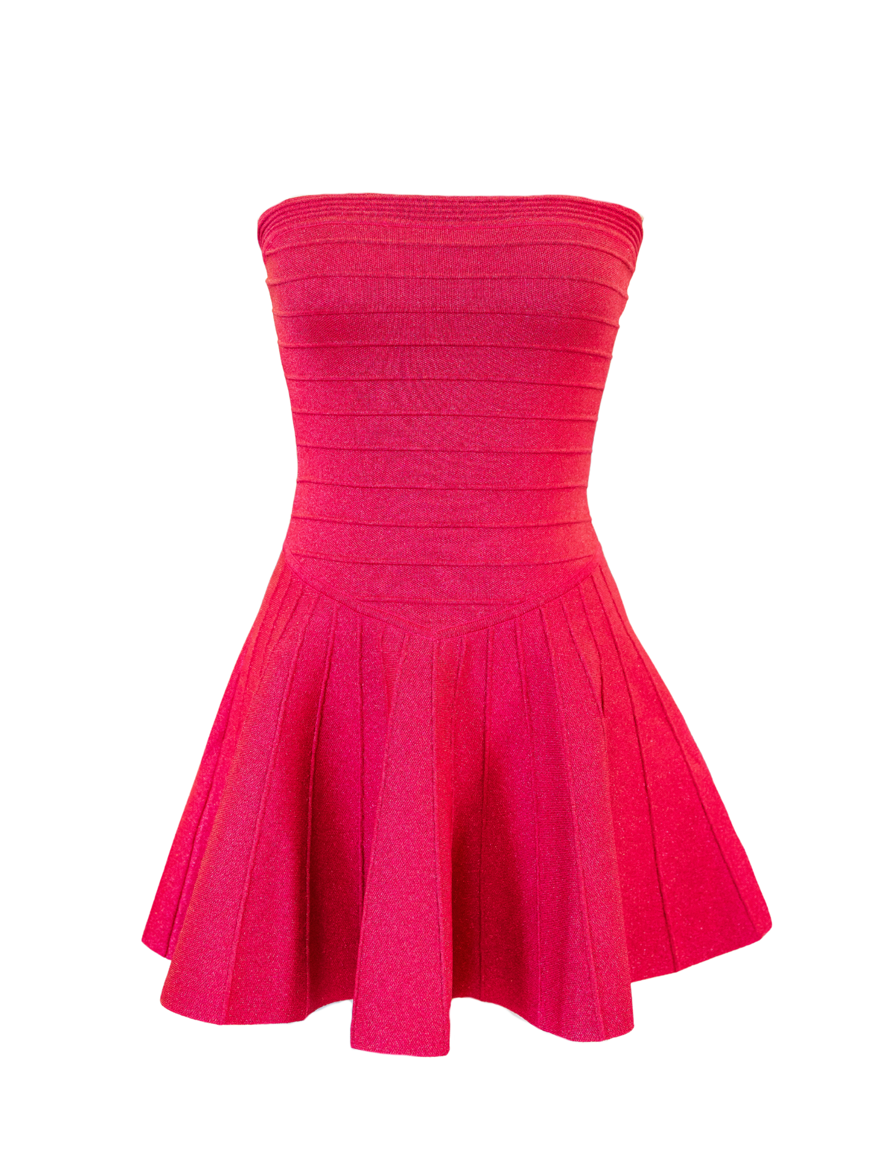 Persephone Knit Dress - Metallic Pitaya