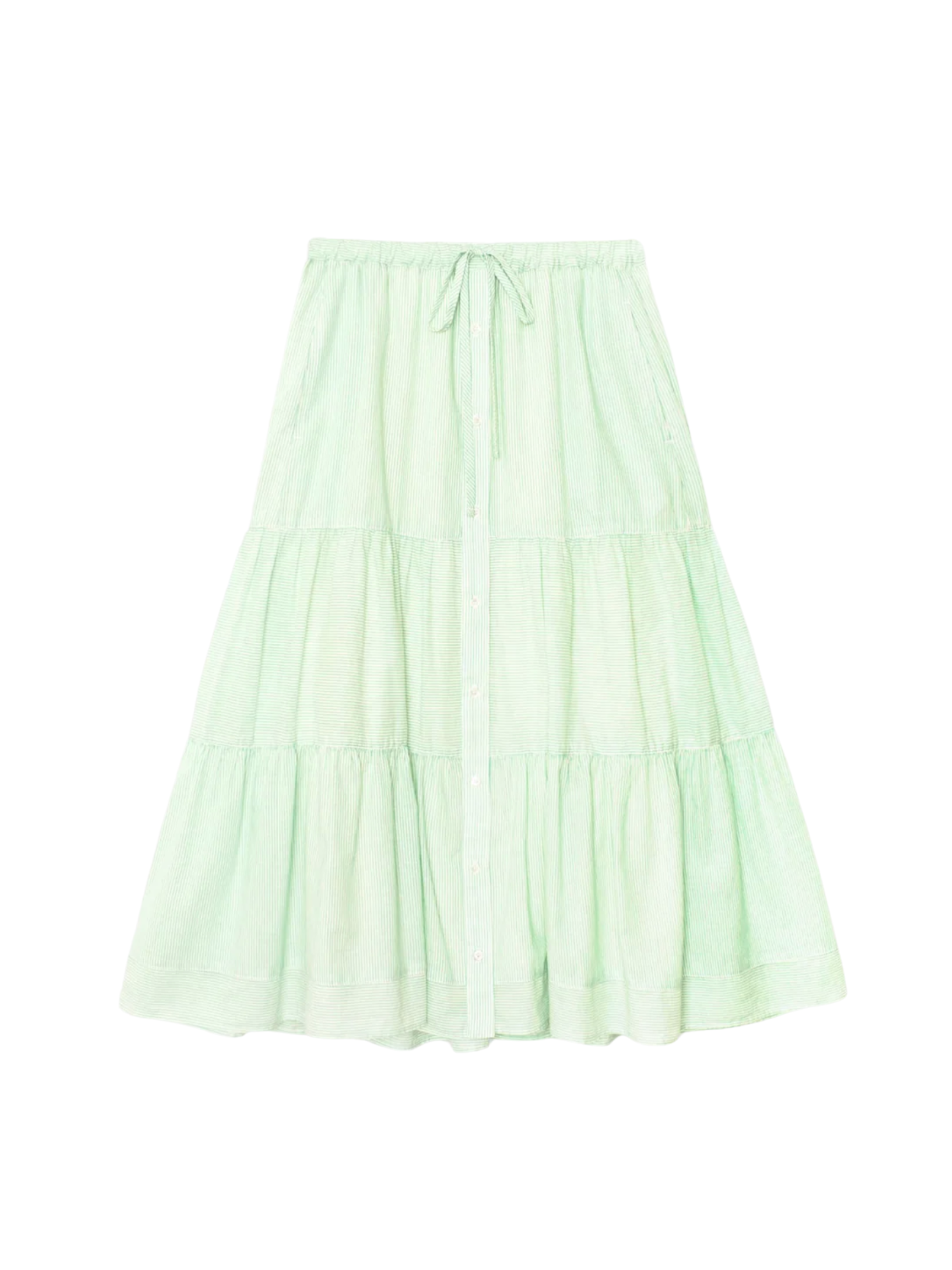 Mckenna Skirt - Fresh Mint Stripe