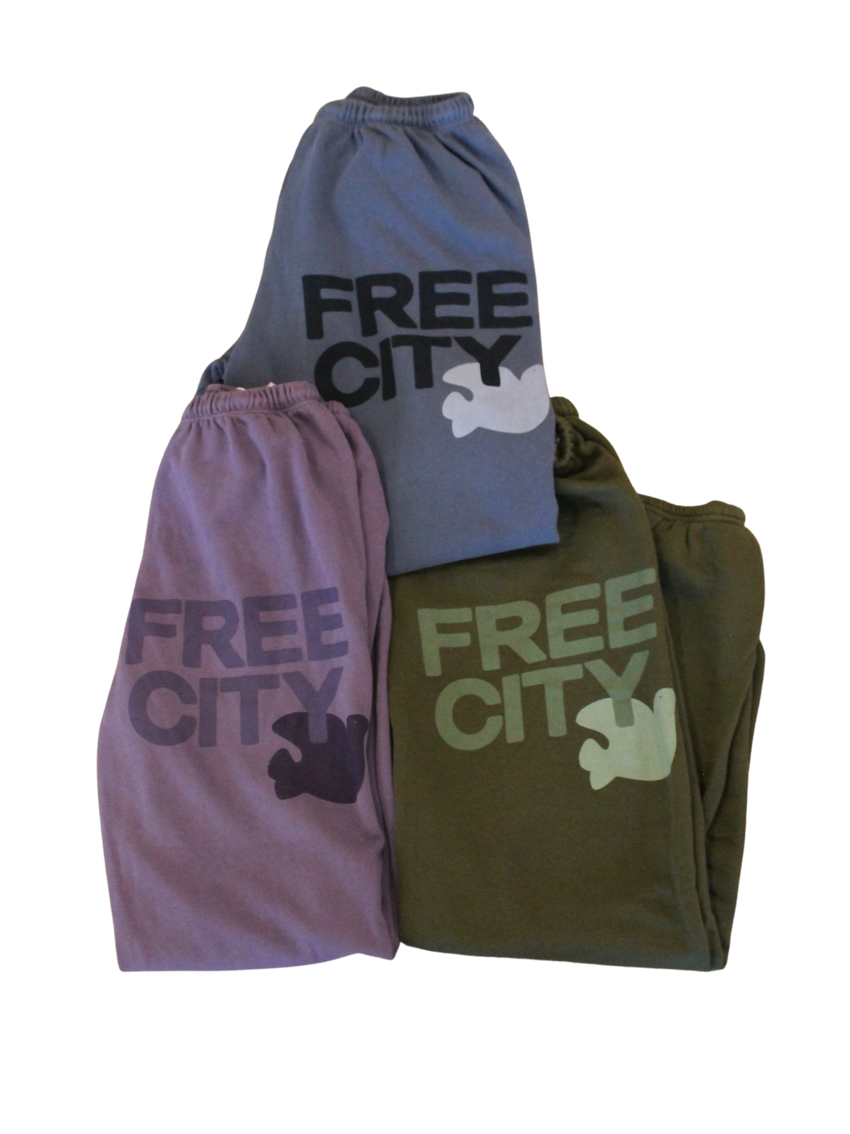 FreeCity Large Sweatpant - Blue Wash