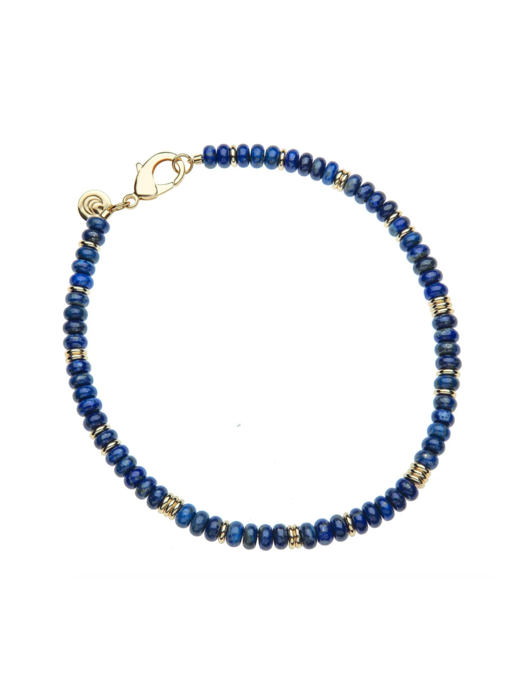 Gumdrop Beaded Necklace - Lapis