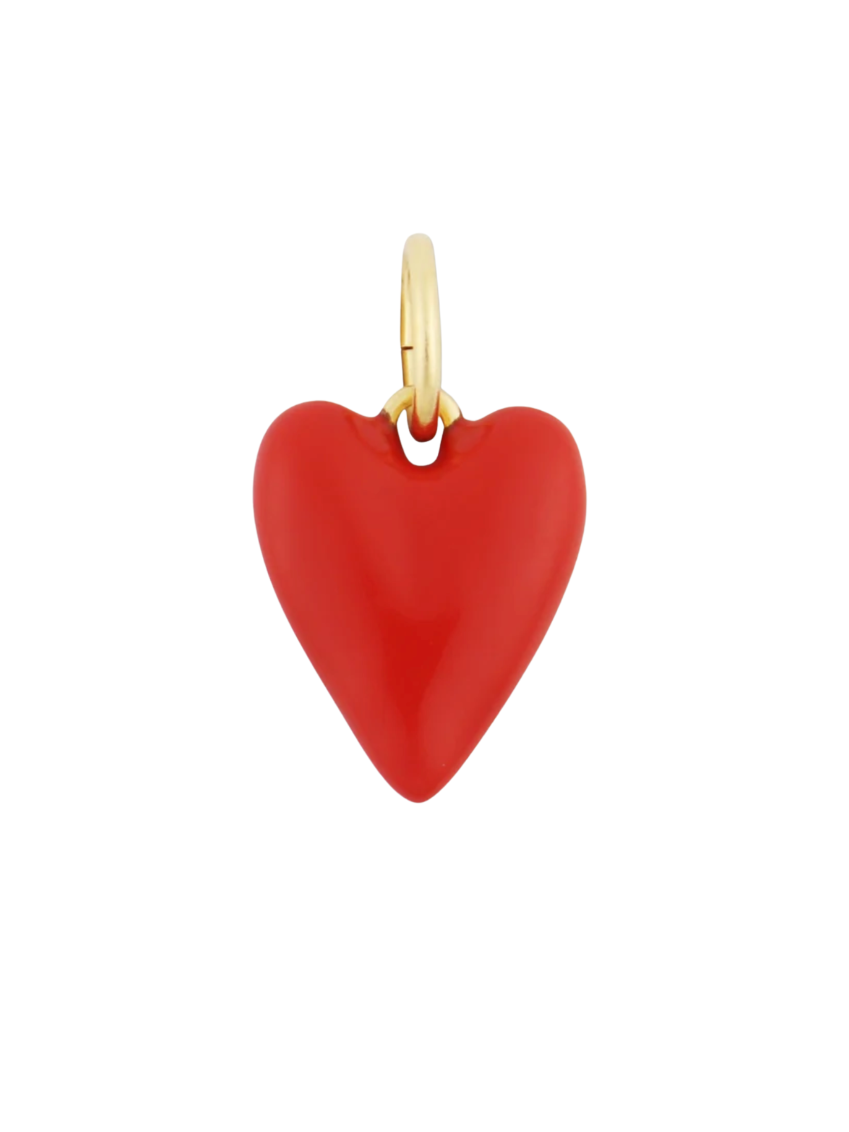 Red Enamel Heart Charm