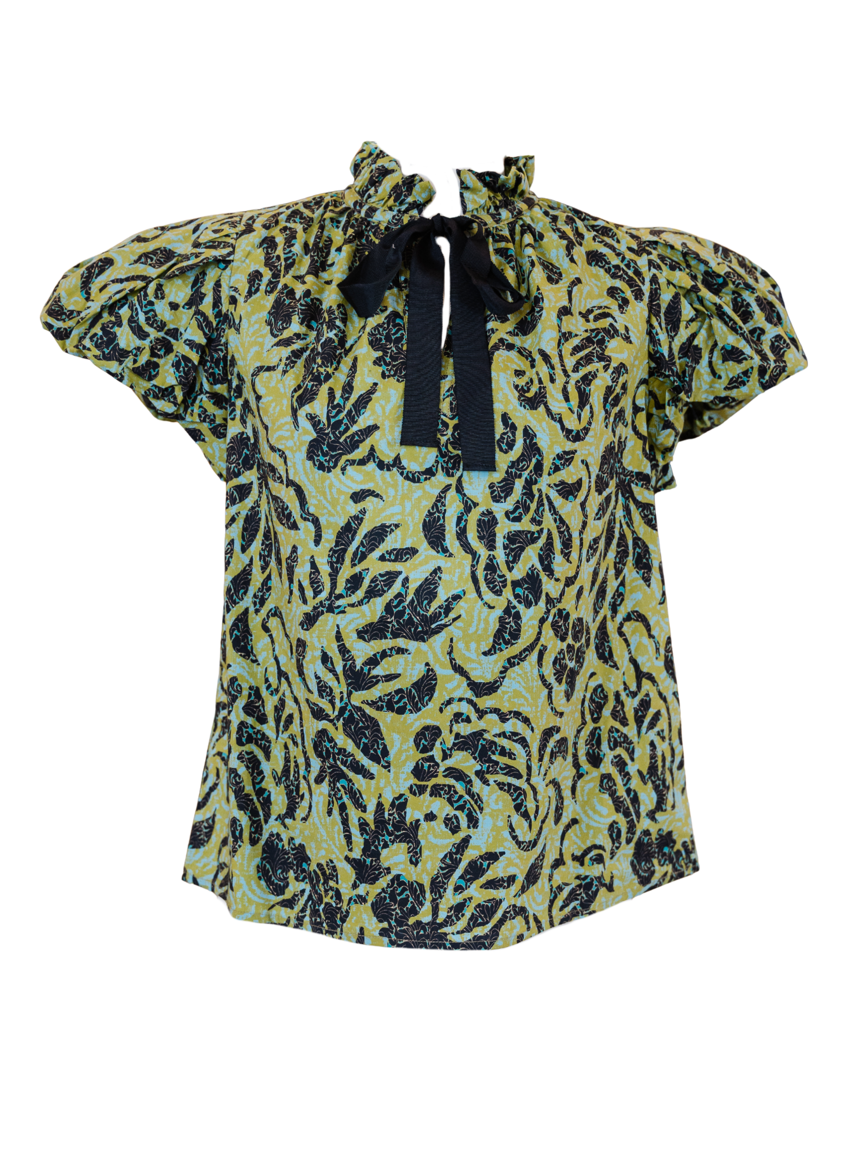 Estela SS Cotton Top - Chartreuse