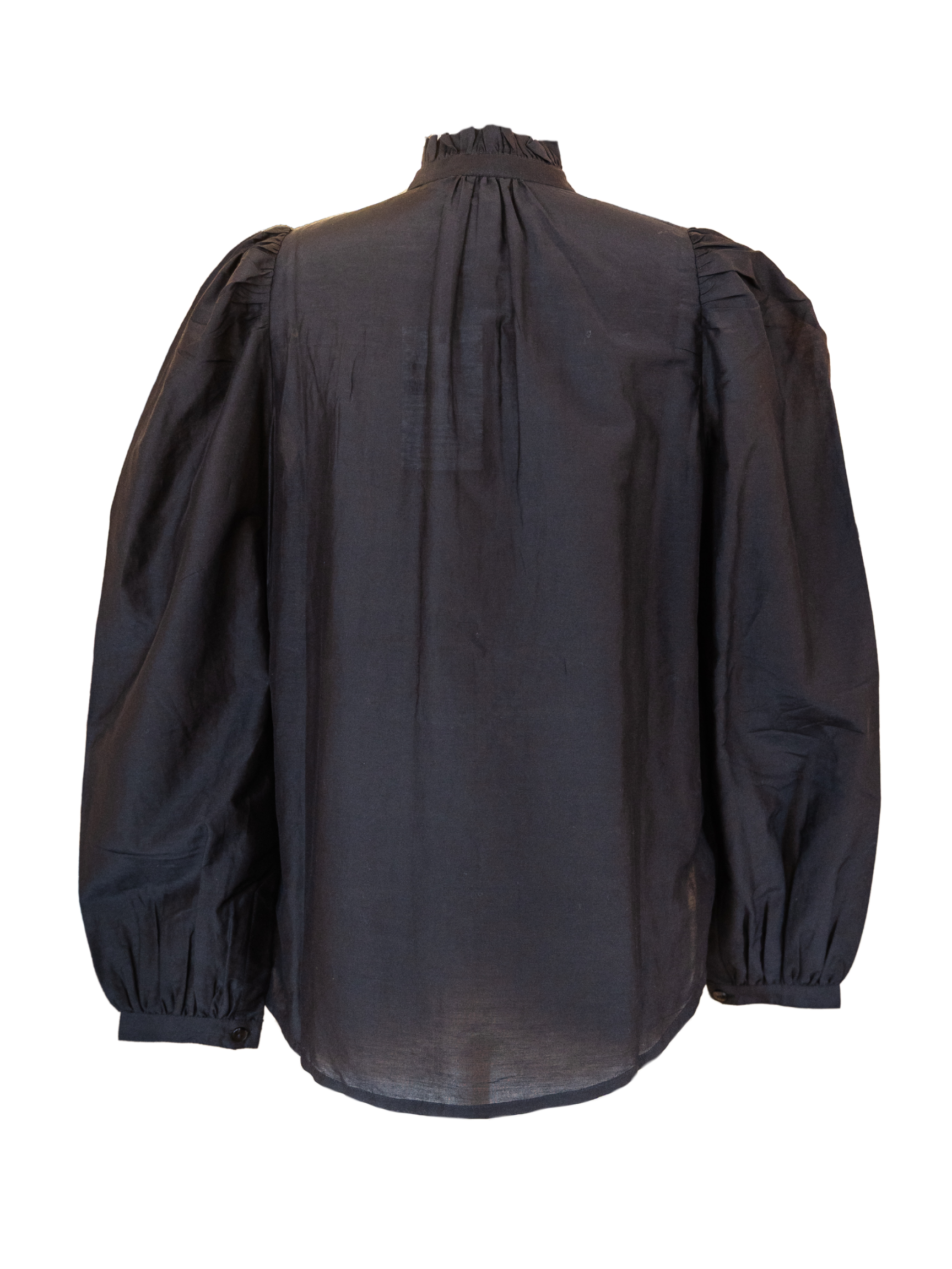 Annabel Emblem Panel Shirt - Black