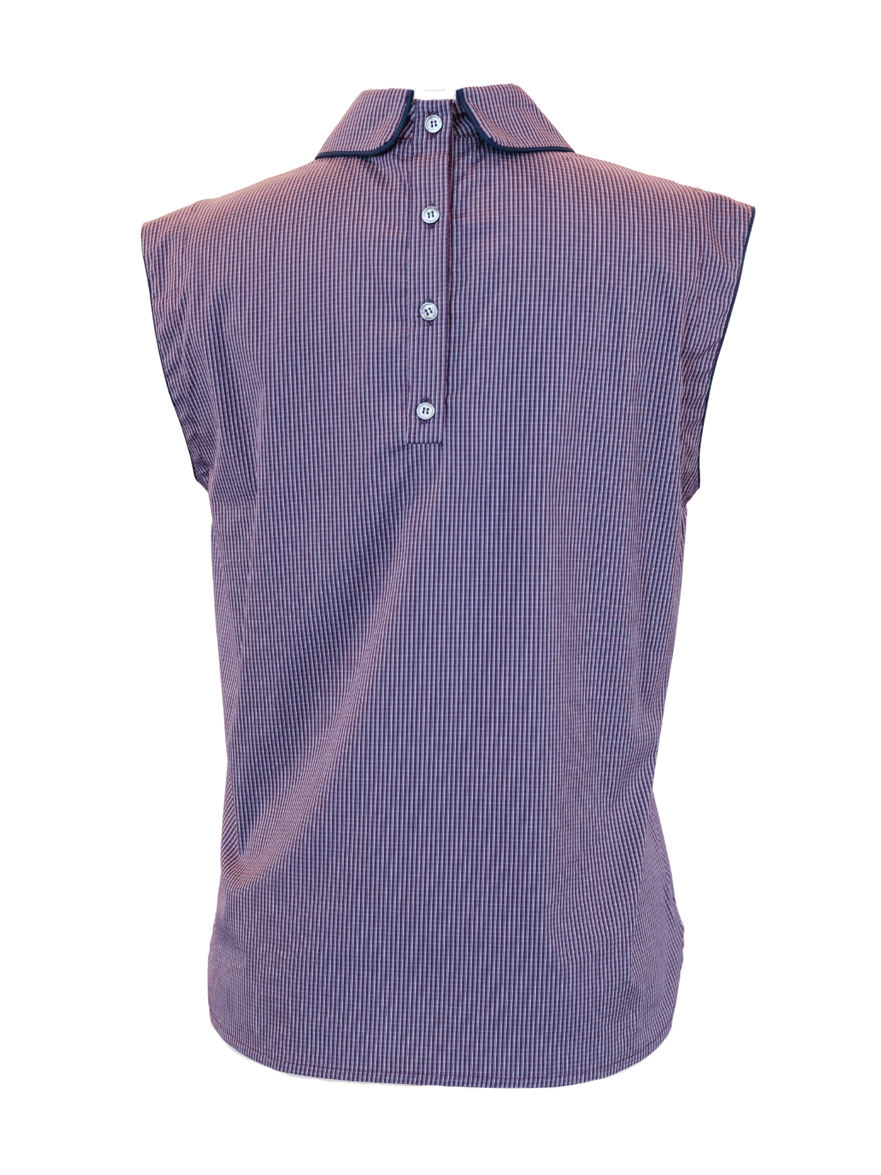 Oslo Top - Violet Check