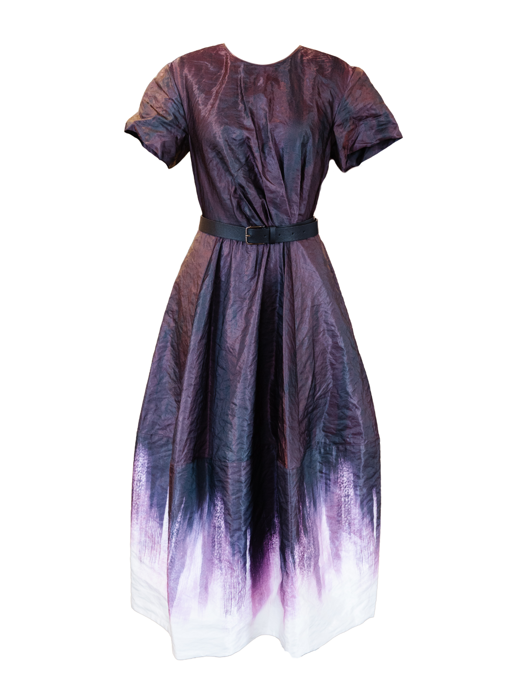 Tye Dye Printed Cotton Crinkled Dress