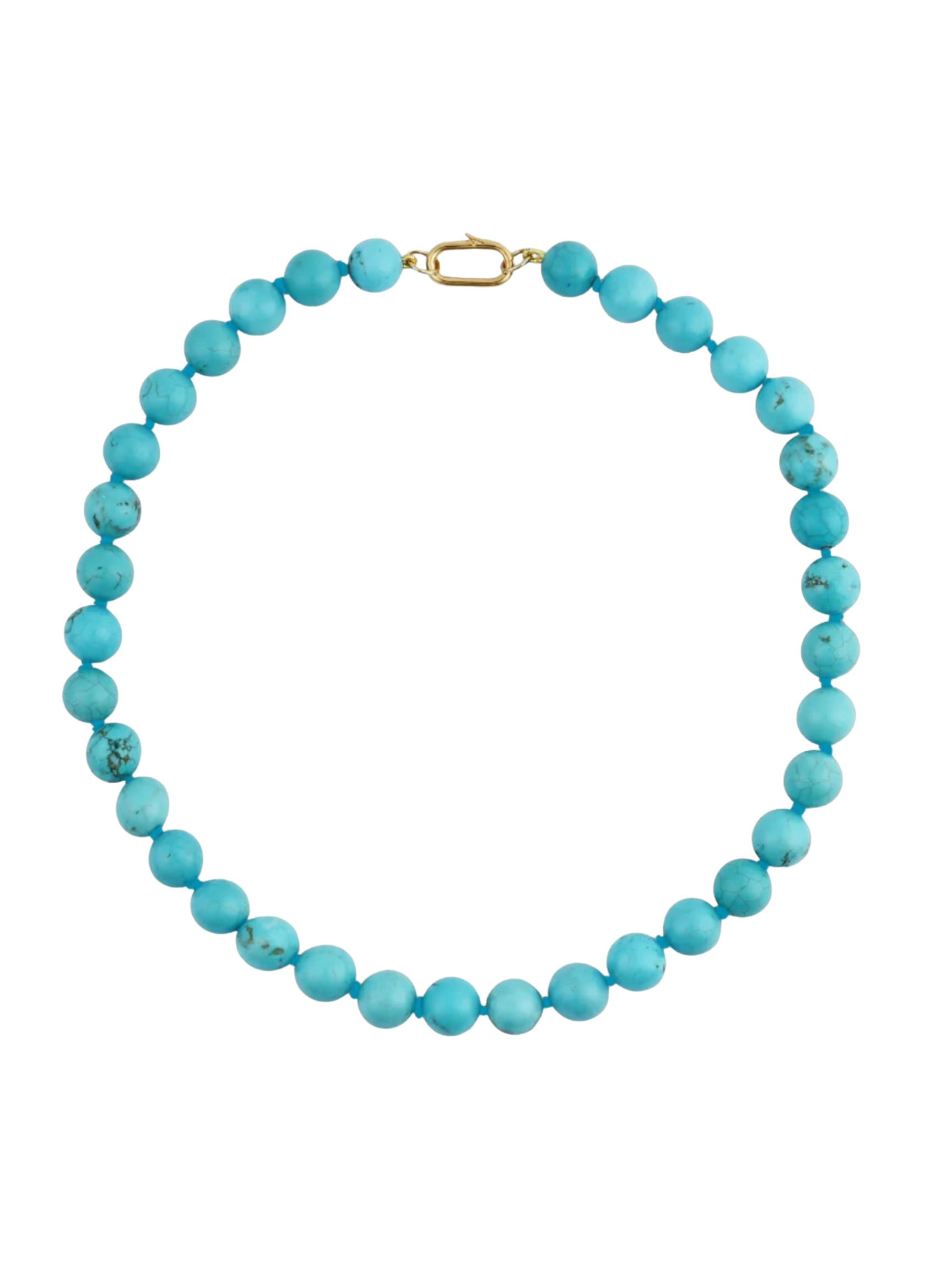 Turquoise Knotted Gemstone Necklace