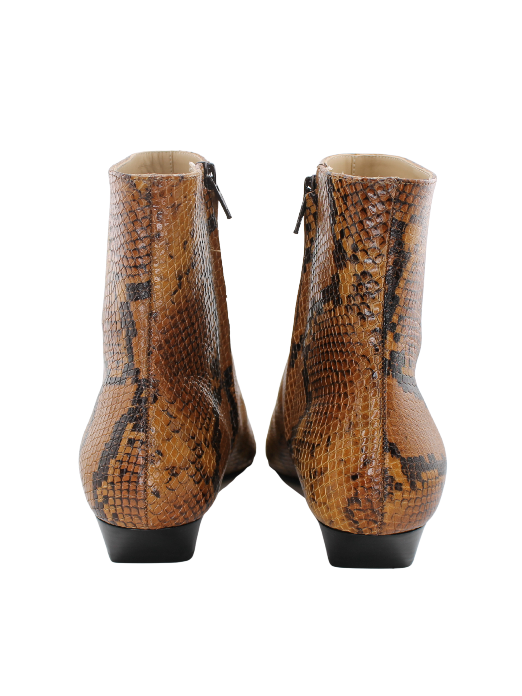 The Lennon Boot - Mustard Python