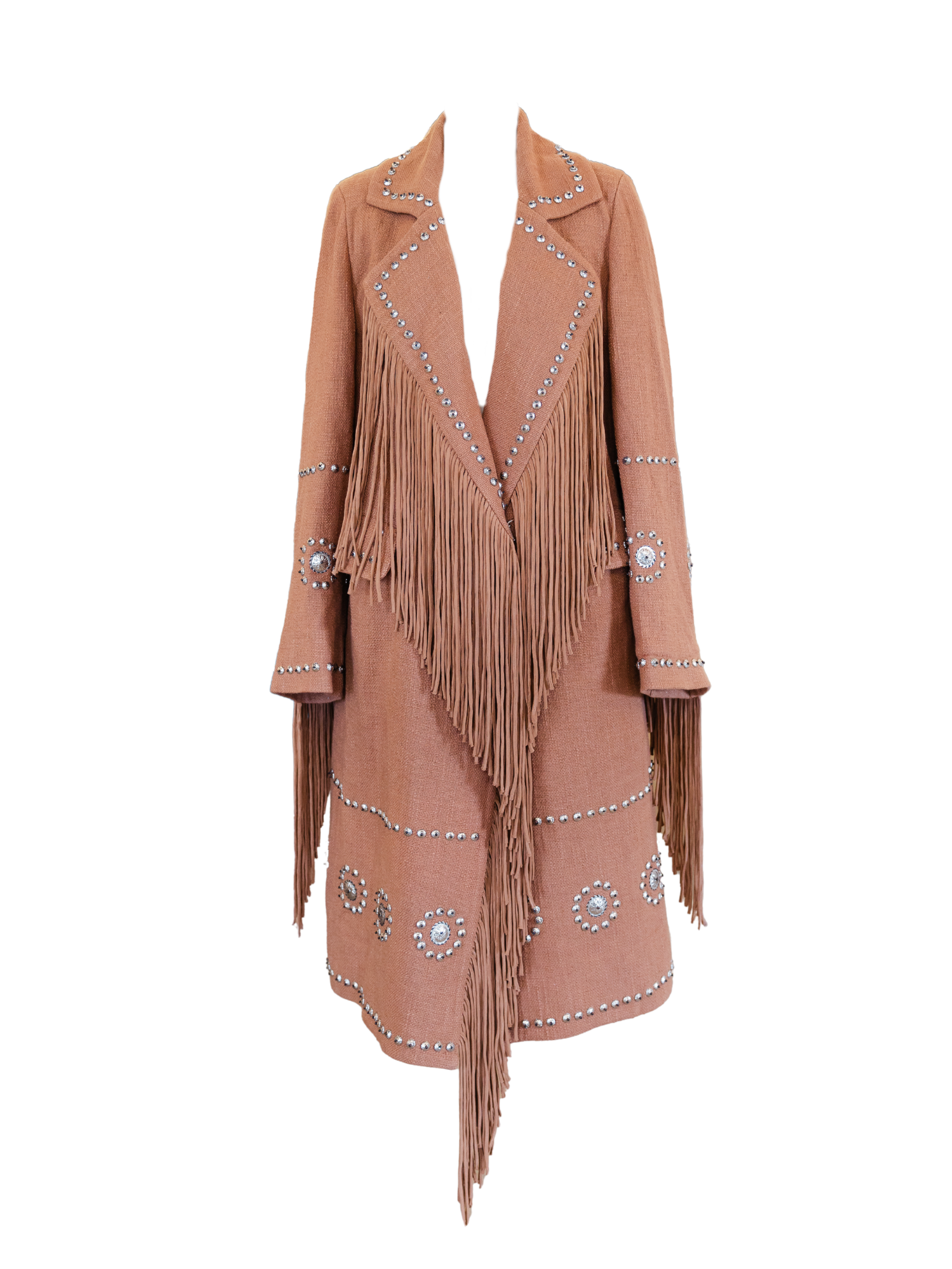Petunia Fawn Stud Coat - Medium Brown