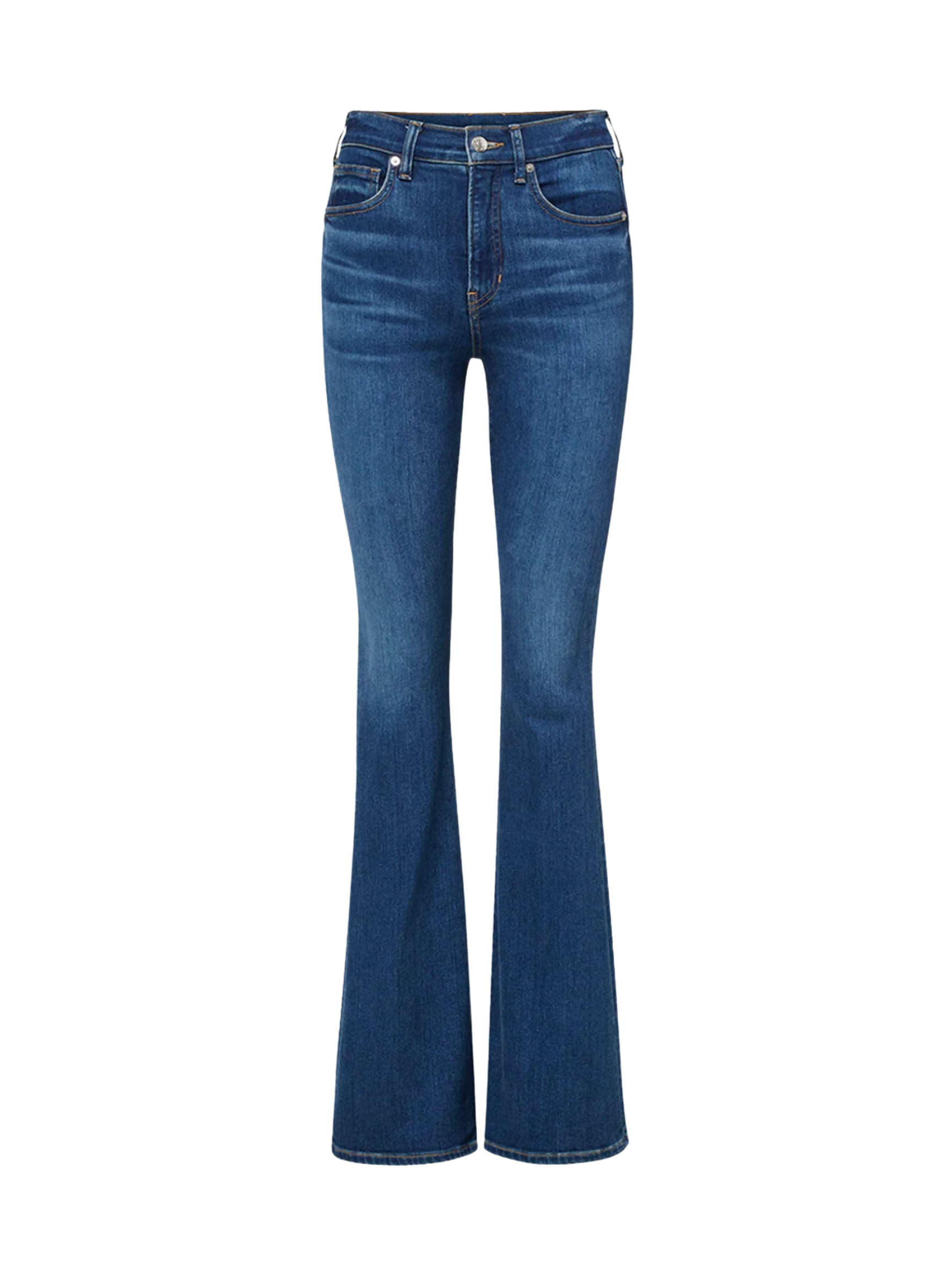 Beverly High Rise Skinny Flare - Bright Blue