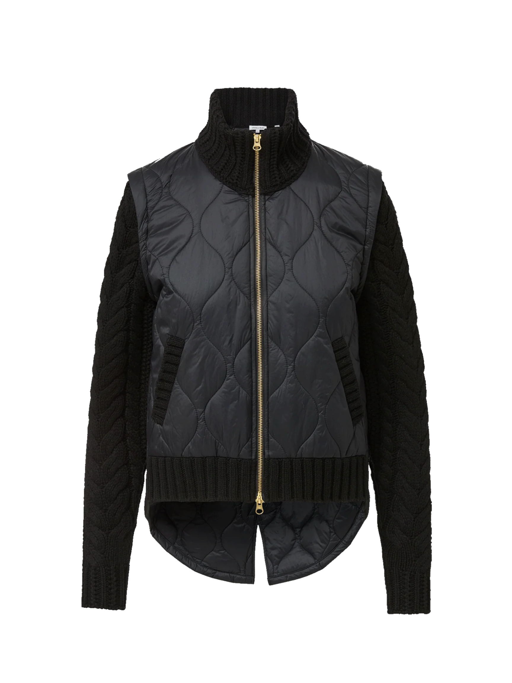 Patra Mixed Media Jacket - Black