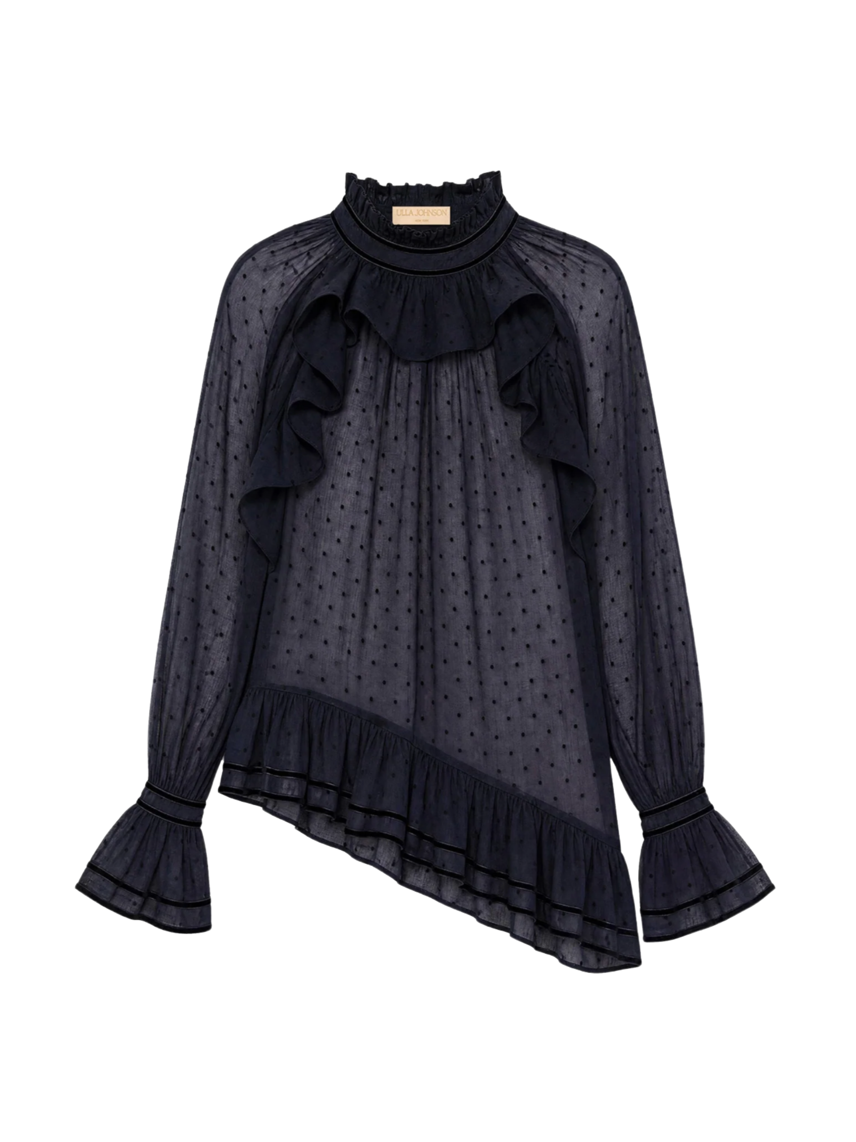 Marcella LS Cotton Blouse- Nightfall