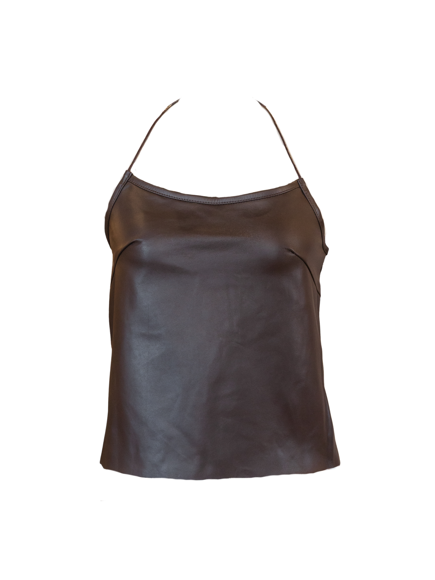 Toggle Tank - Brown Leather