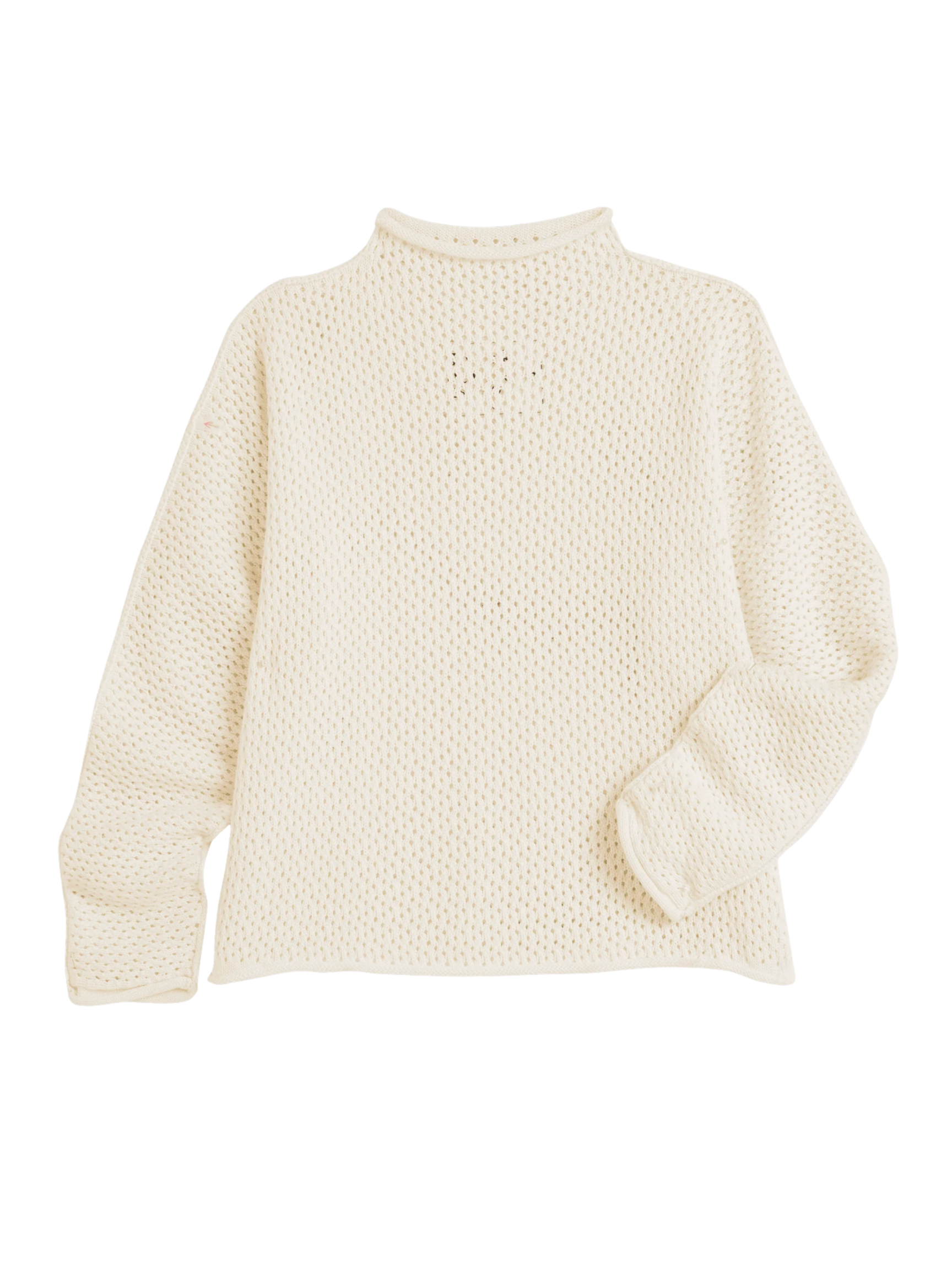 Monterey Pointelle Sweater - Ivory