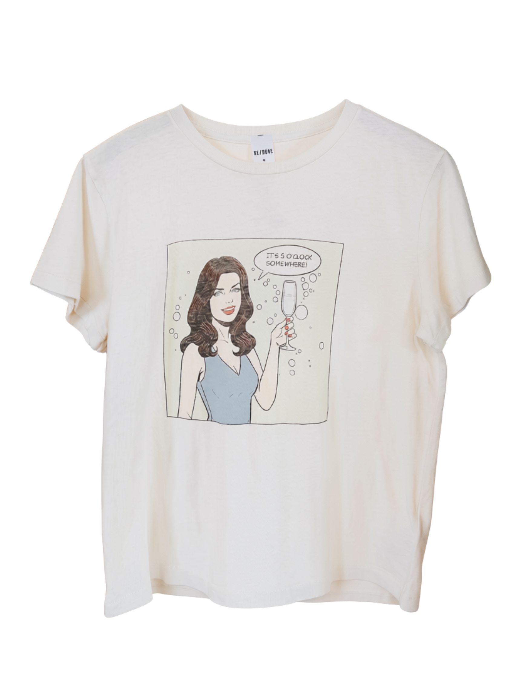 Classic Tee 5 OClock - Vintage White