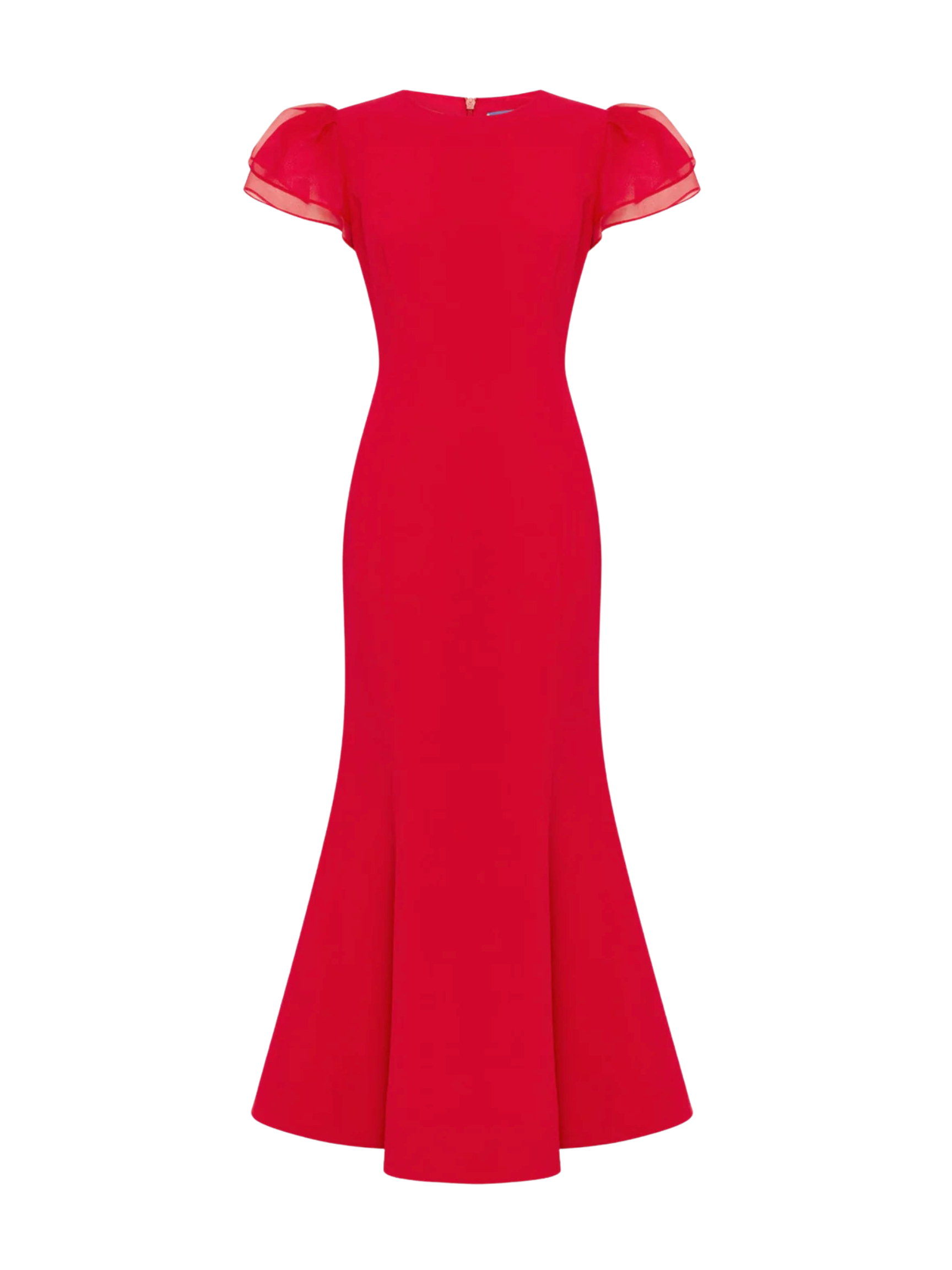Sofia Puff Sleeve Maxi Dress - Vermilion