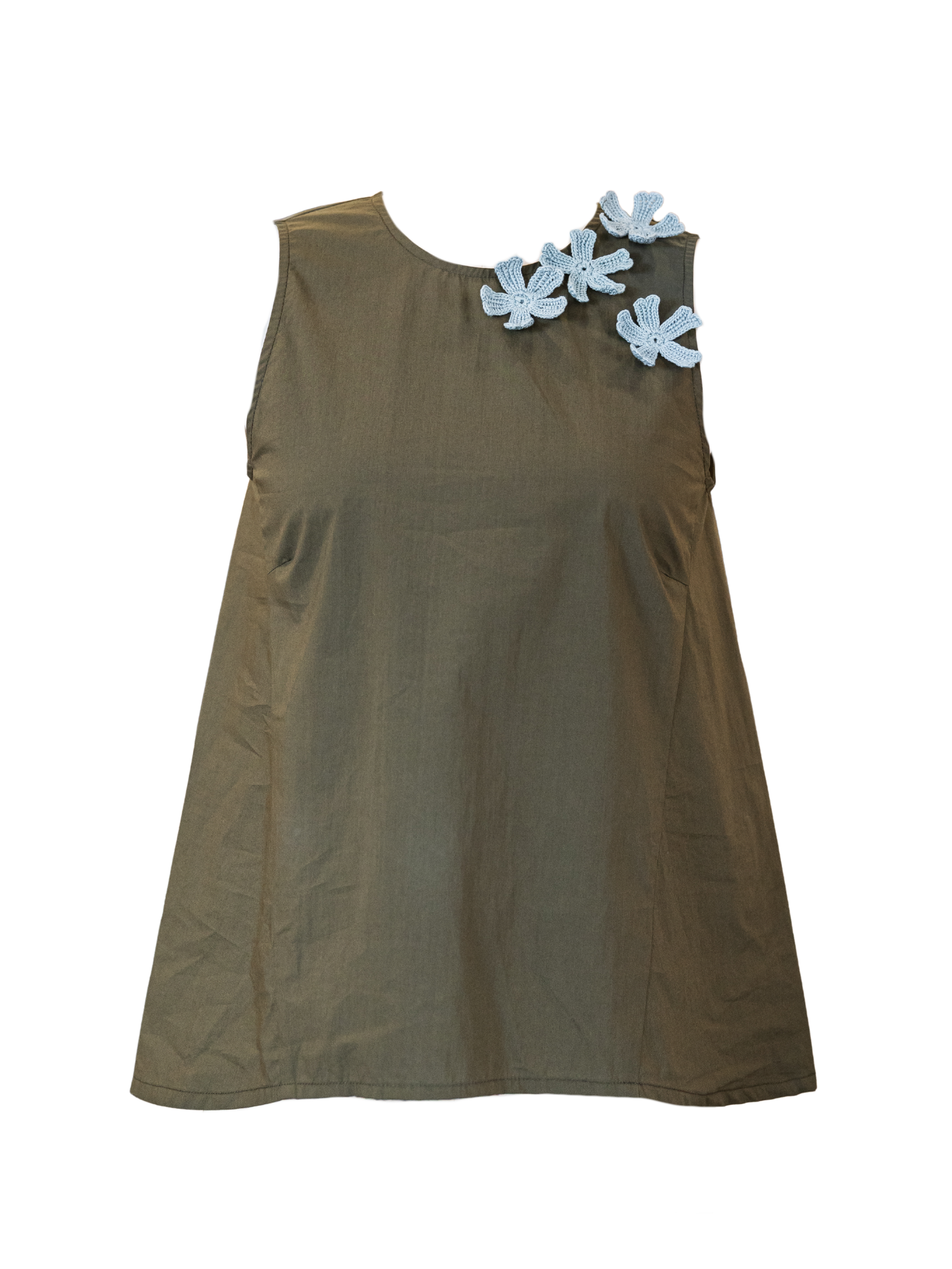 Poplin Floral Shirt - Dark Olive