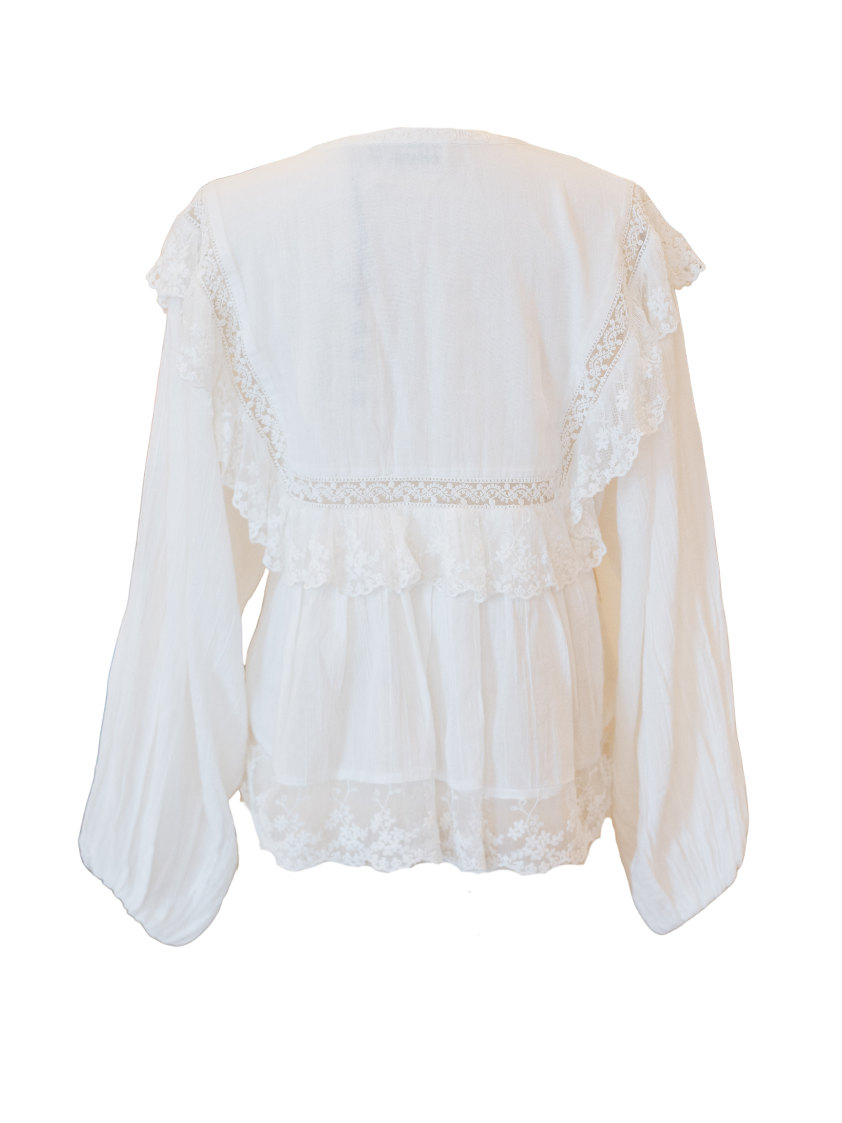 Diann Top - Lilly Embroidery Ivory
