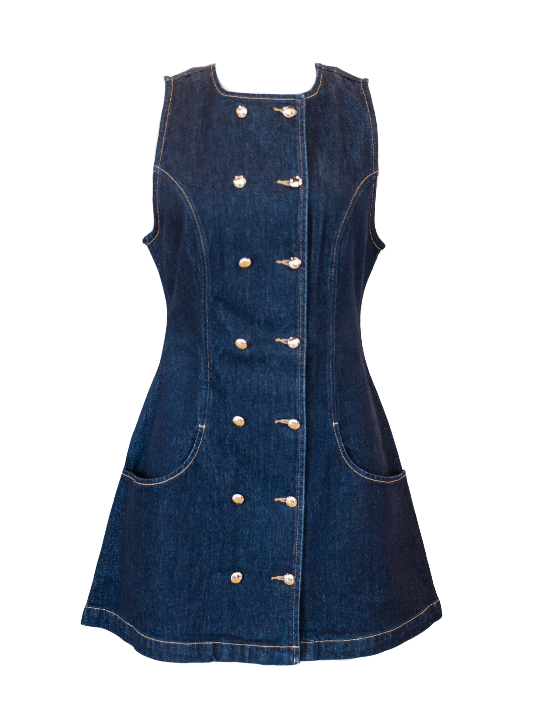 Hanna Denim Dress - Indigo Blue
