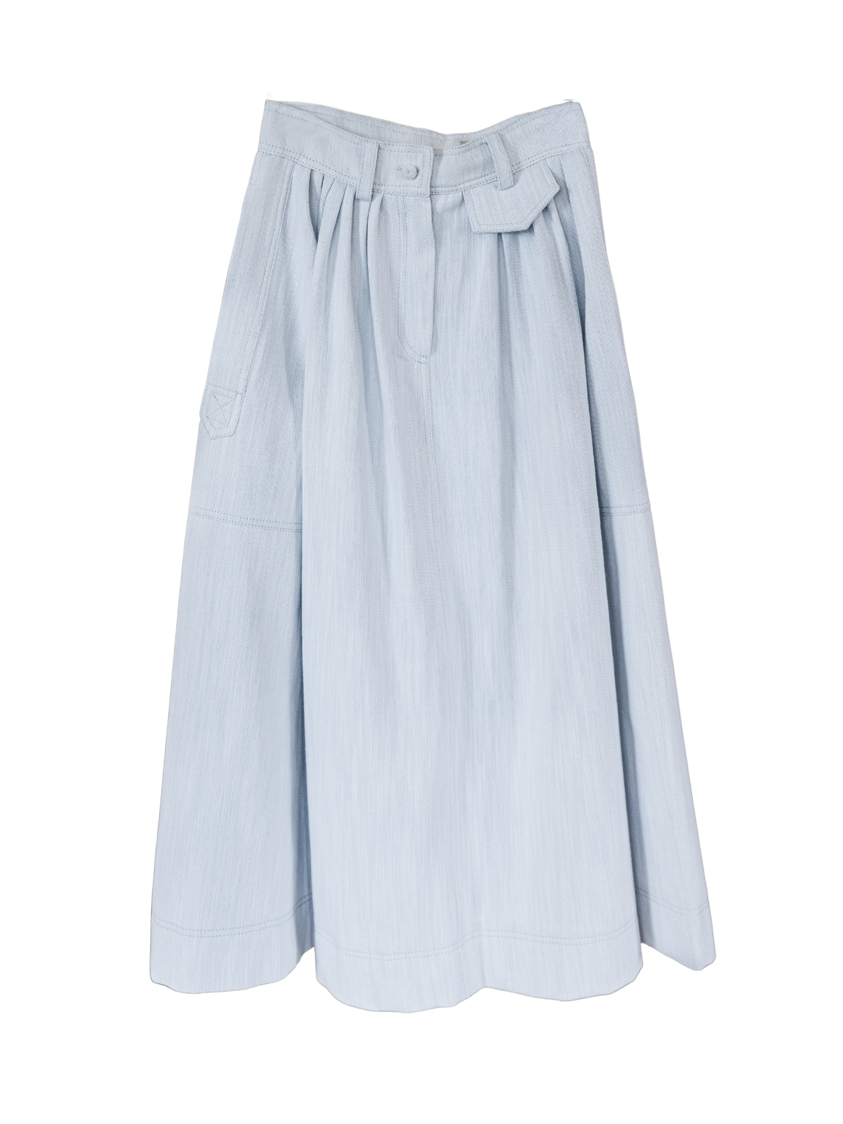 Pastel Bleached Serge - Ice Blue