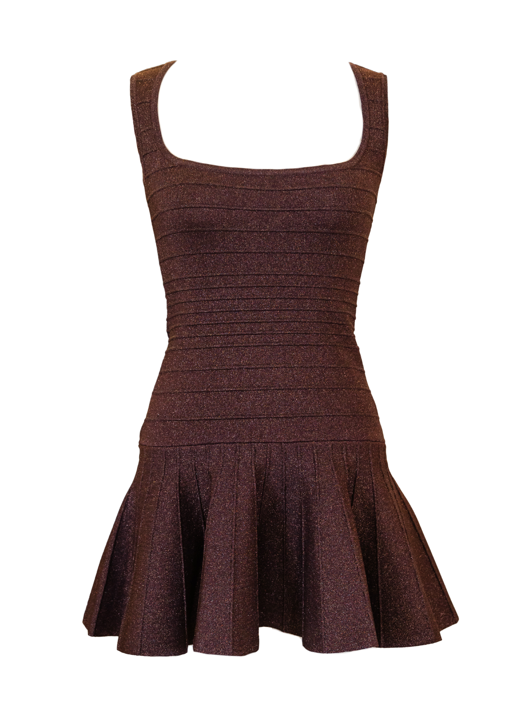 Caterina Knit Dress - Metallic Espresso