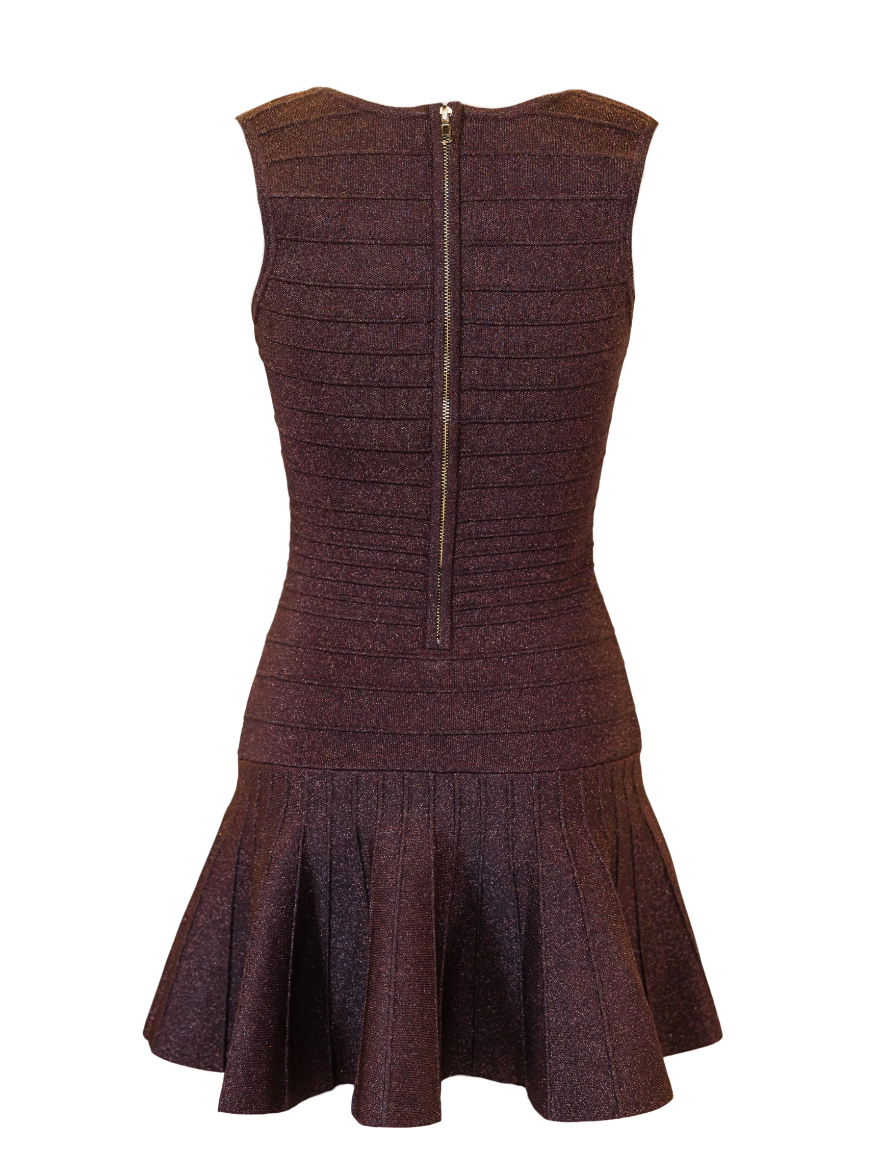 Caterina Knit Dress - Metallic Espresso