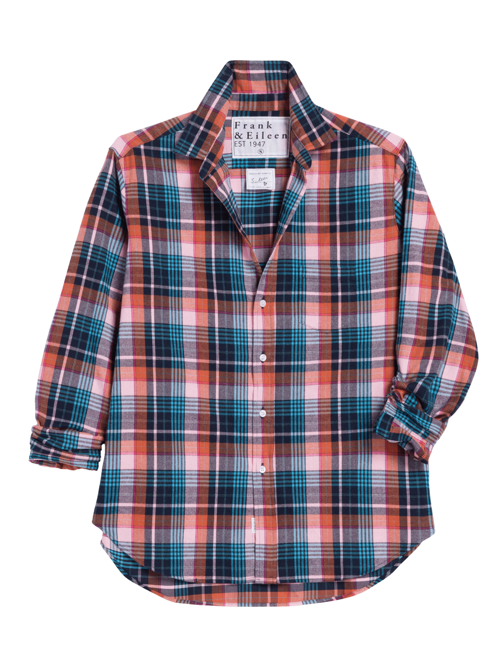 Eileen - Pink Turquoise Plaid