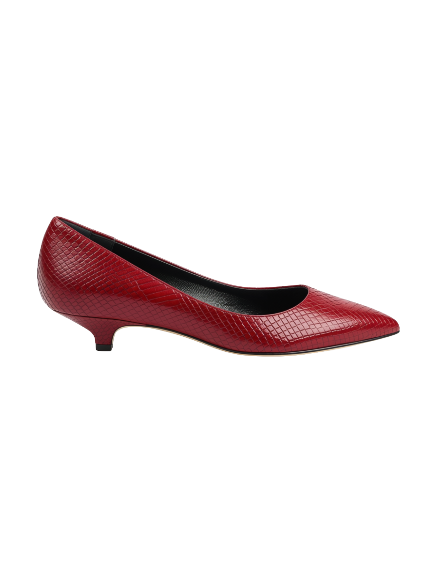 The Kitty Point - Embossed Snakeskin