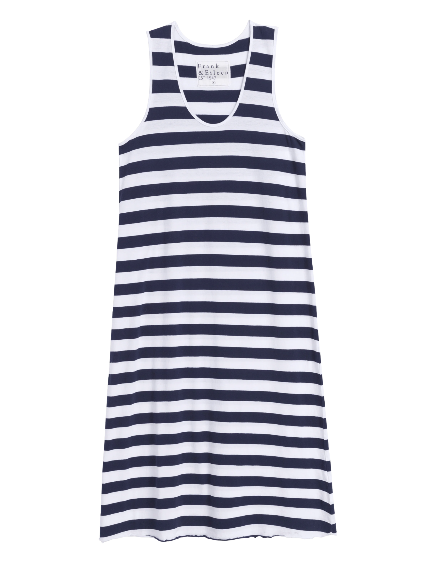 Dylan Scoop Neck Dress - Nautical Stripe