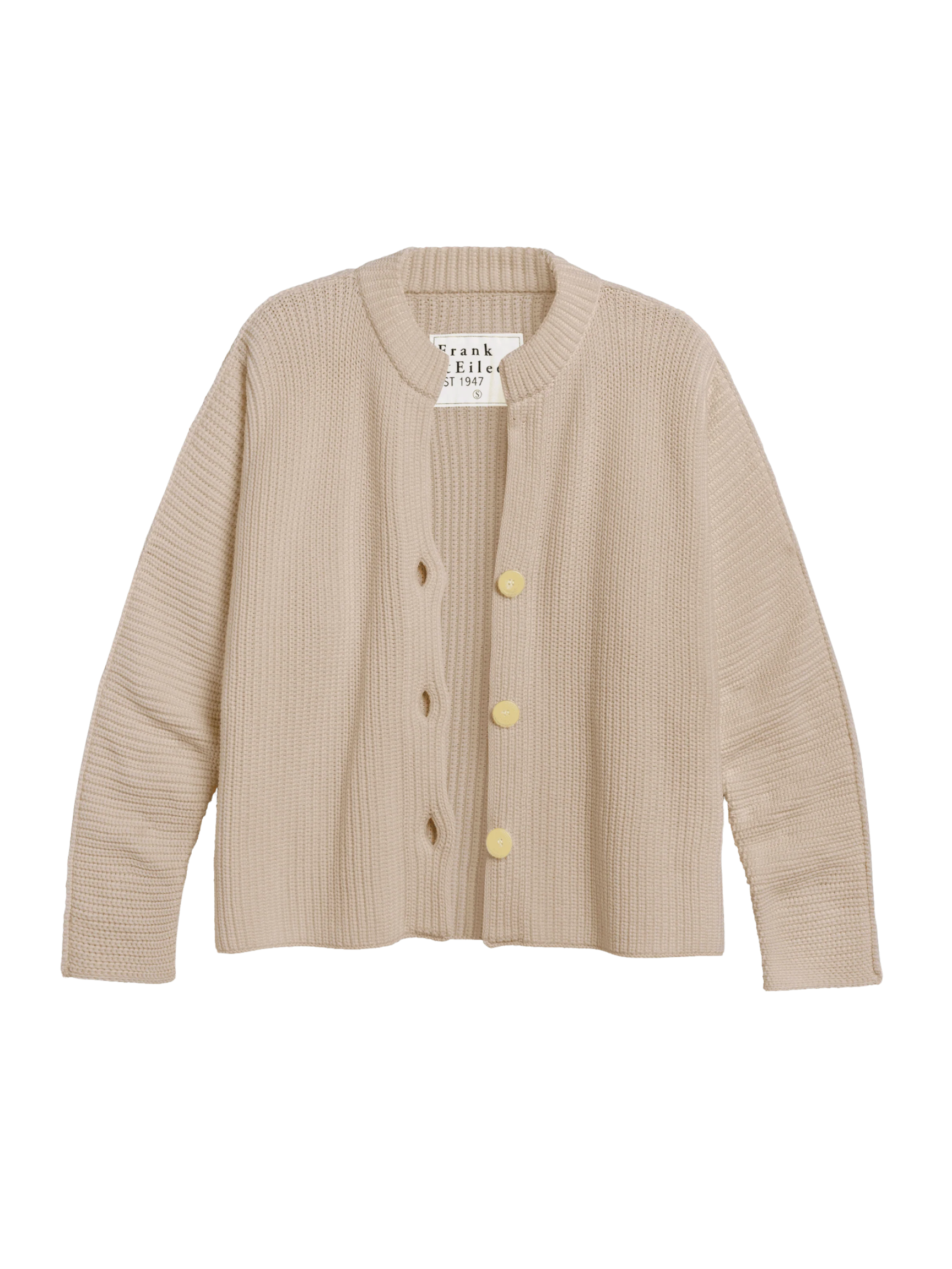 Montecito Crew Neck Cardigan - Sand