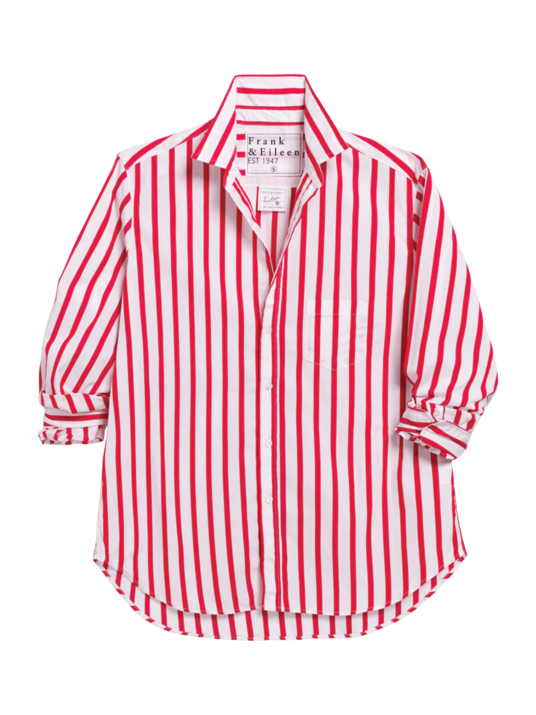 Eileen - White Red Stripe