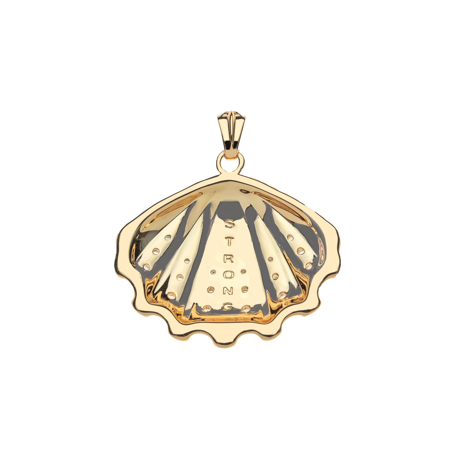 Strong In The Waves Shell Pendant