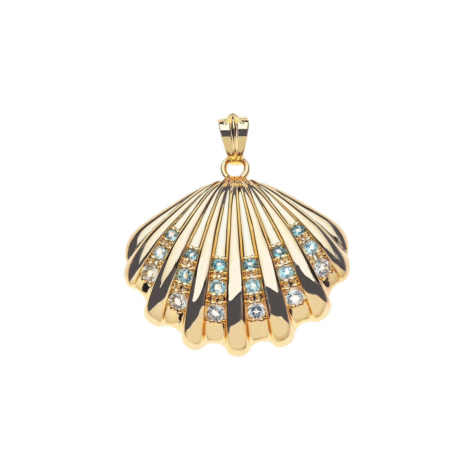 Strong In The Waves Shell Pendant