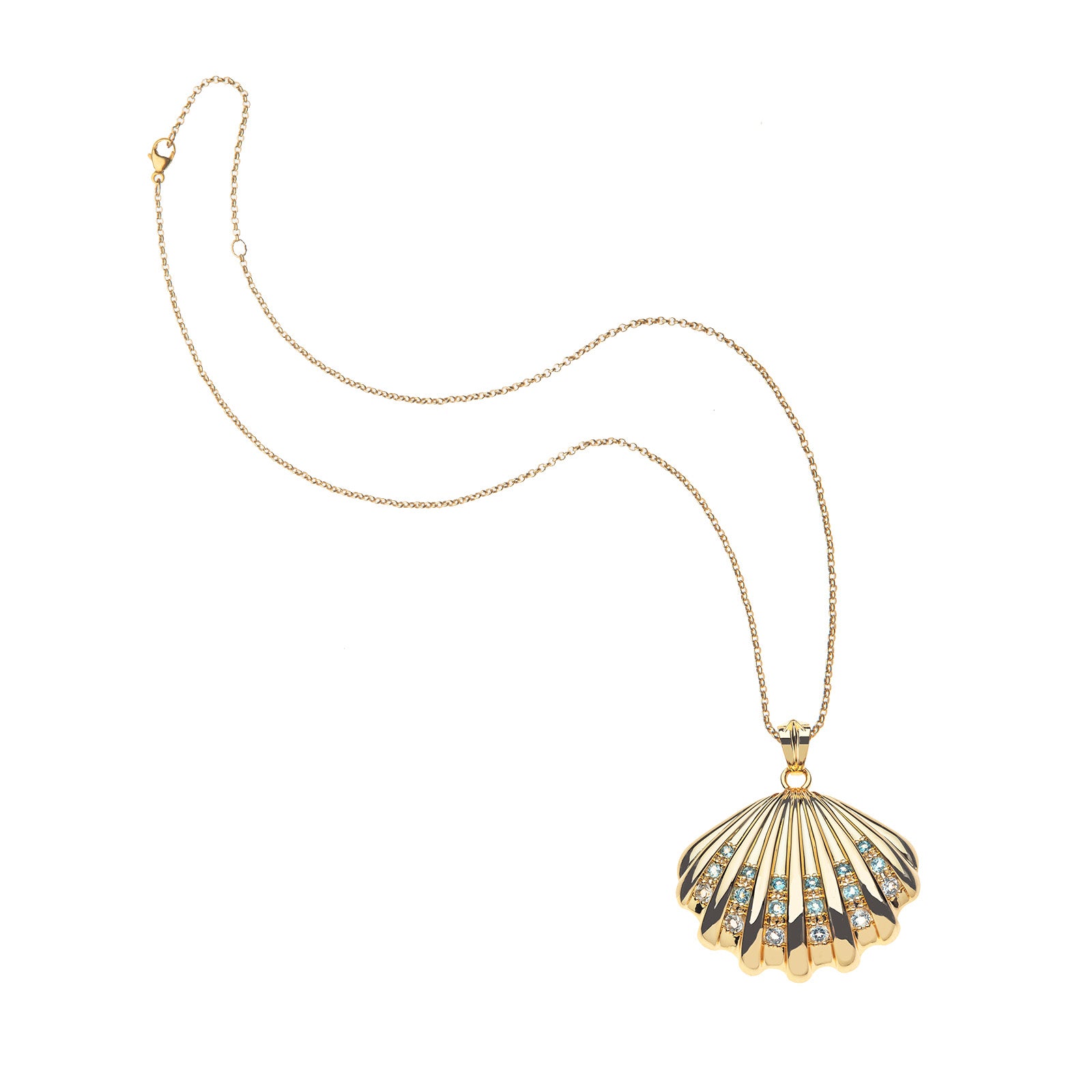 Strong In The Waves Shell Pendant
